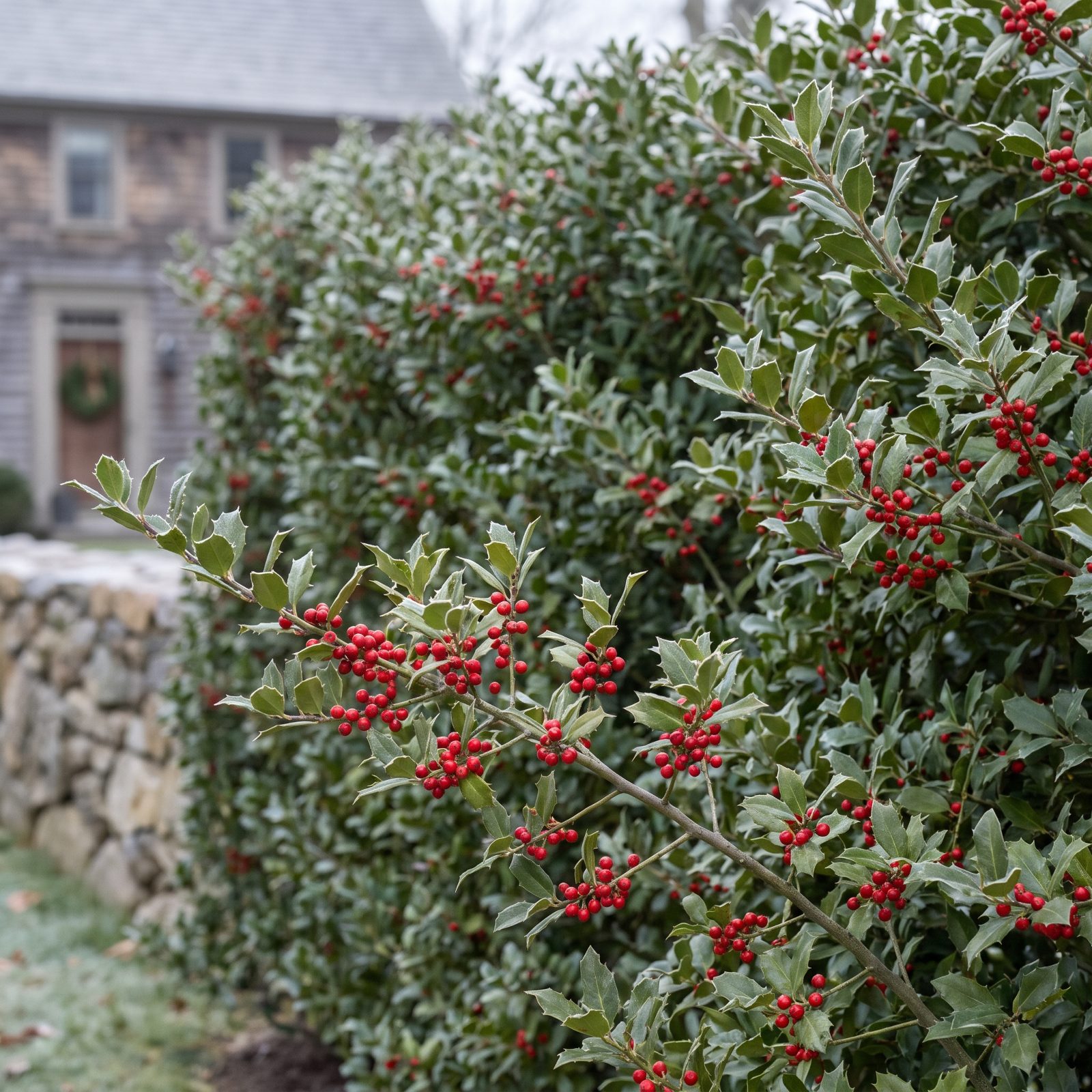 American Holly: The Living Privacy Screen With Christmas Built In