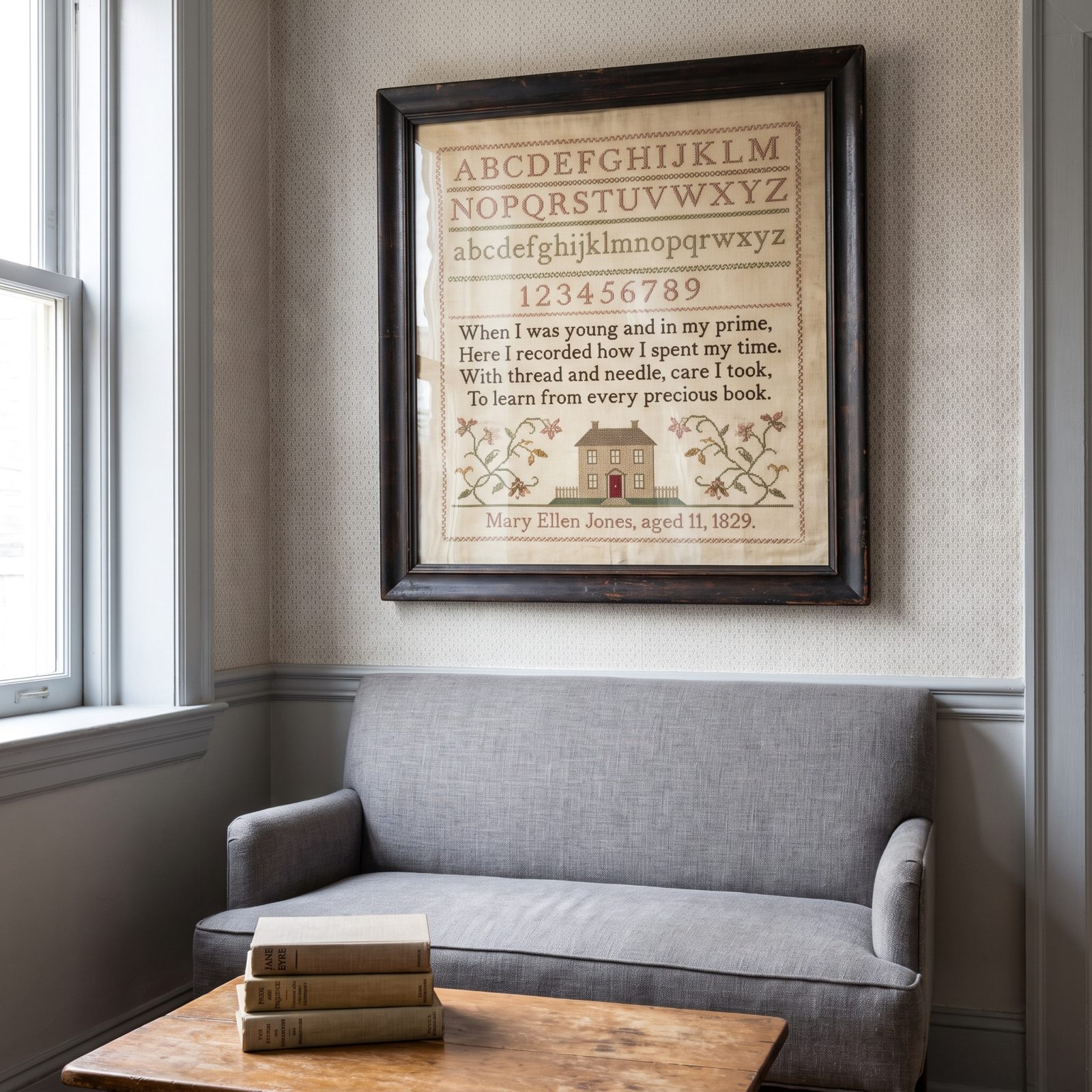Antique Schoolgirl Samplers: A Name, a Date, and a Whole Lost Childhood in Thread
