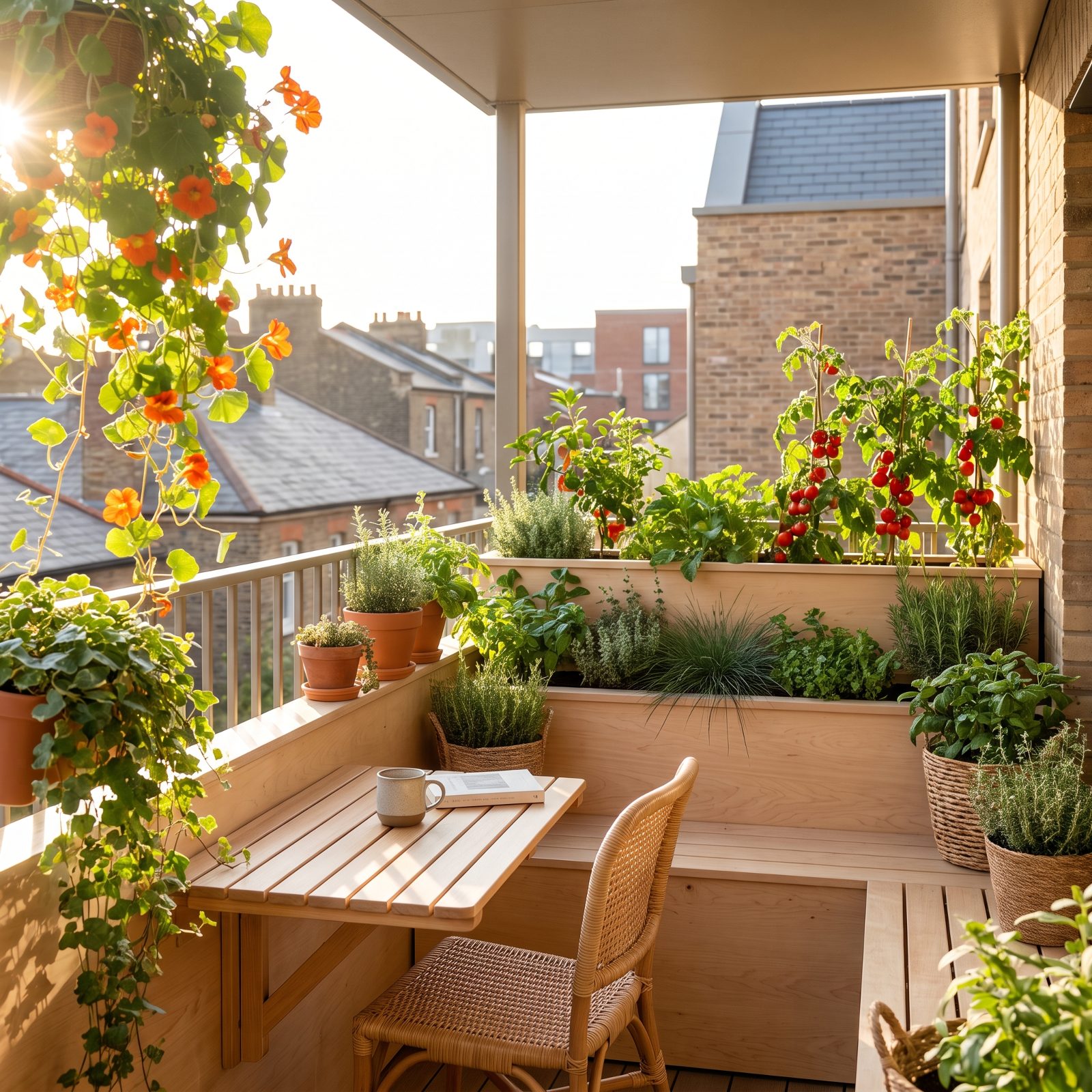 Balcony Pocket Gardens Built for Small, High Spaces