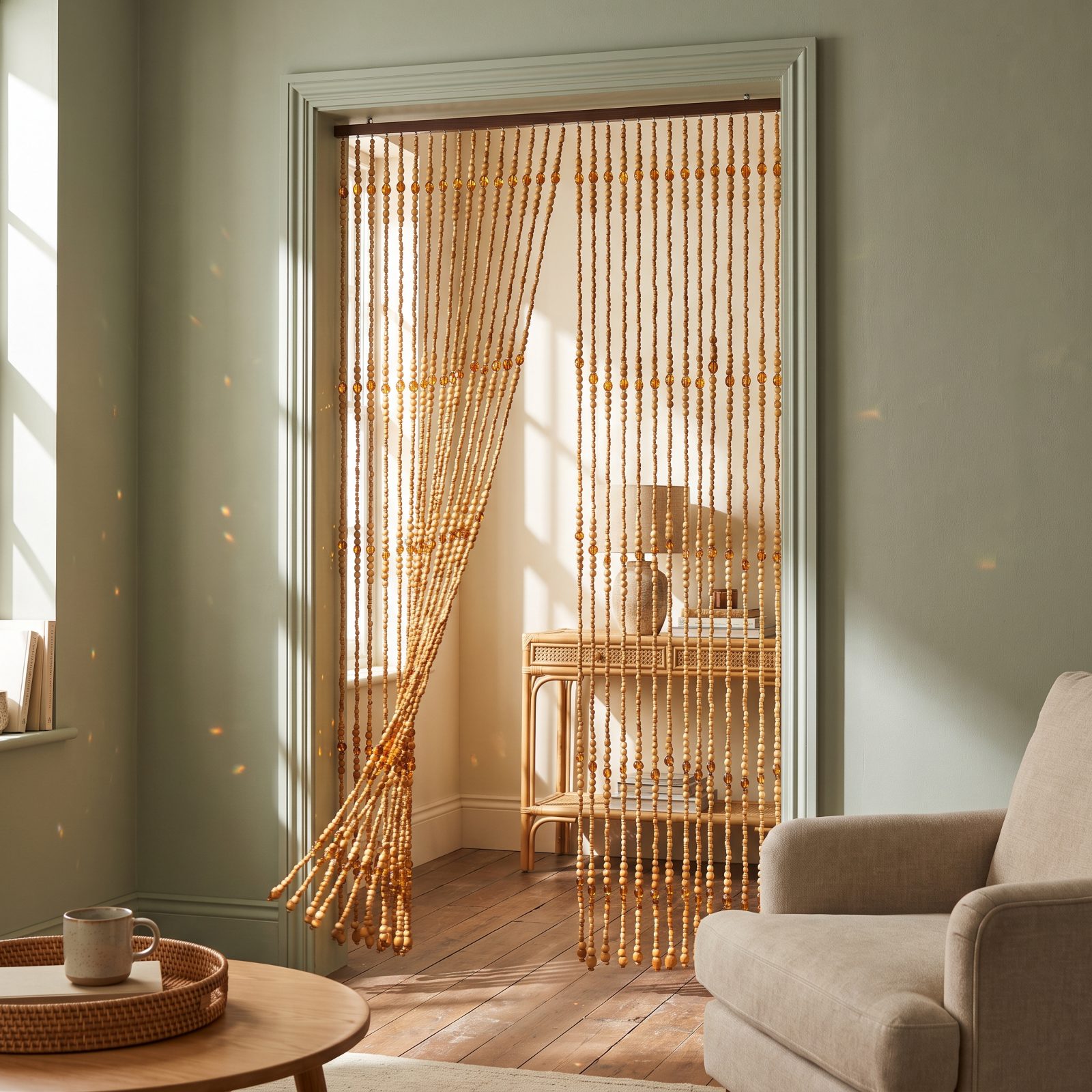 Beaded Curtains Return as a Doorway That Moves
