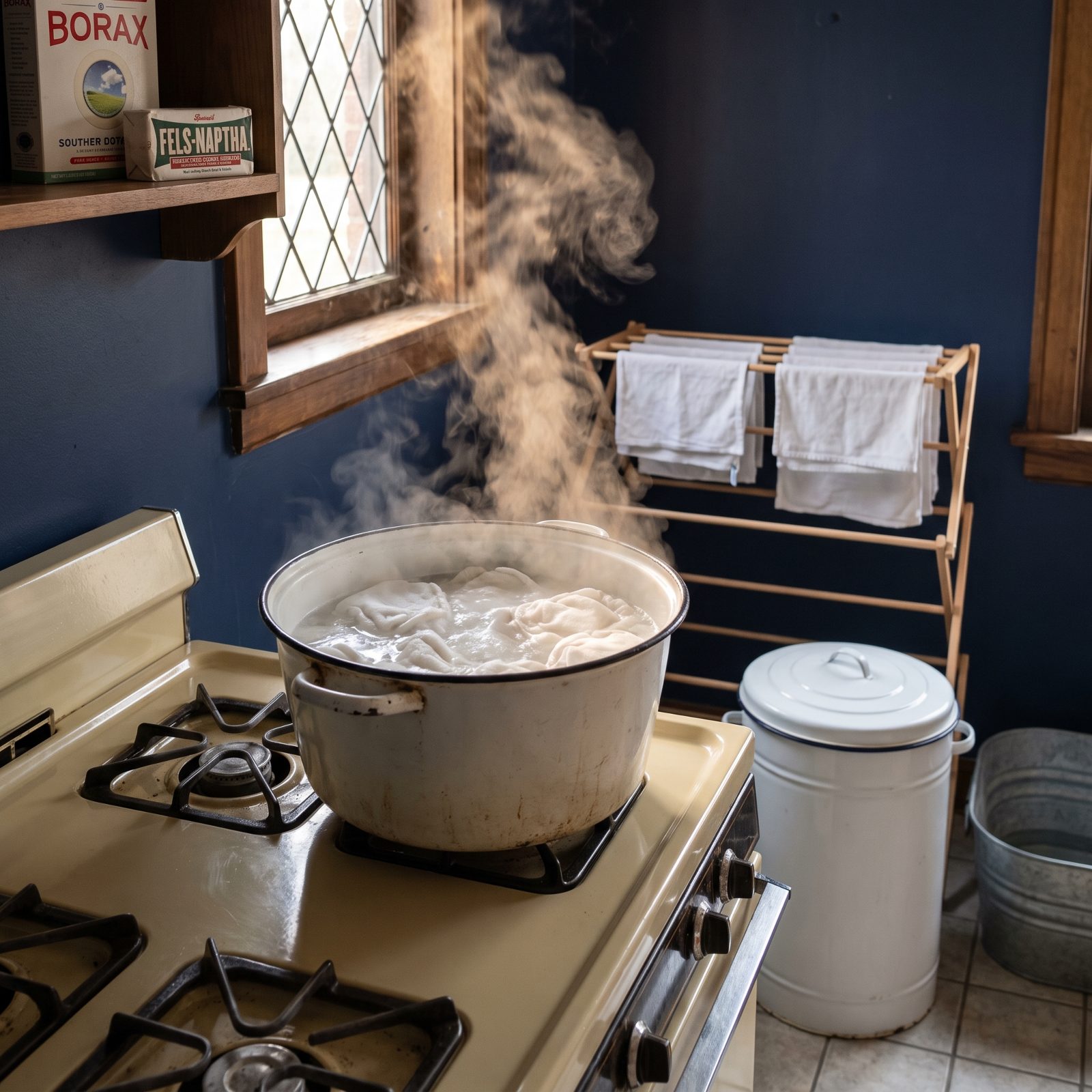 Boiling Cloth Diapers and Scouring the Diaper Pail