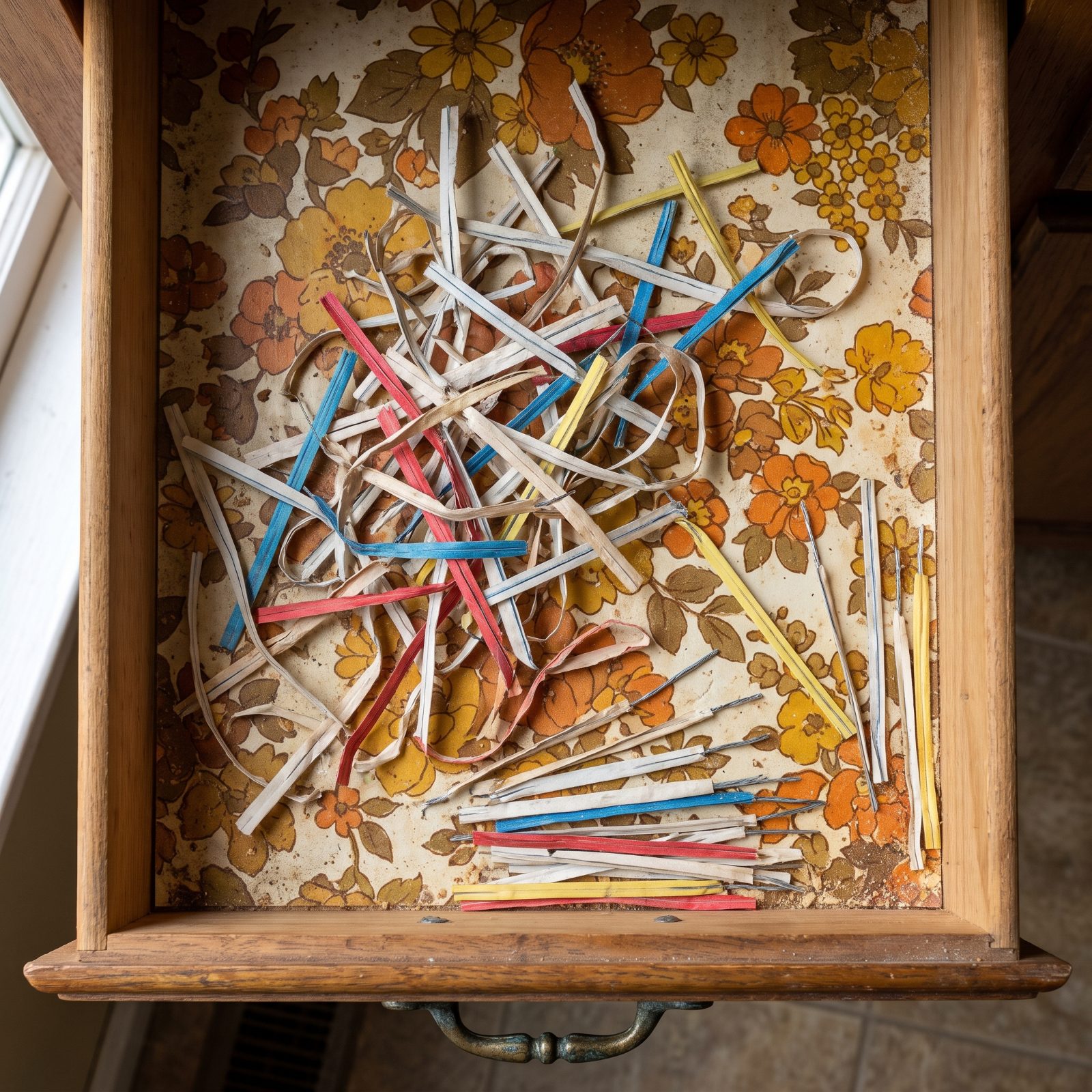 Bread-Bag Twist Ties Straightened and Hoarded by the Dozen