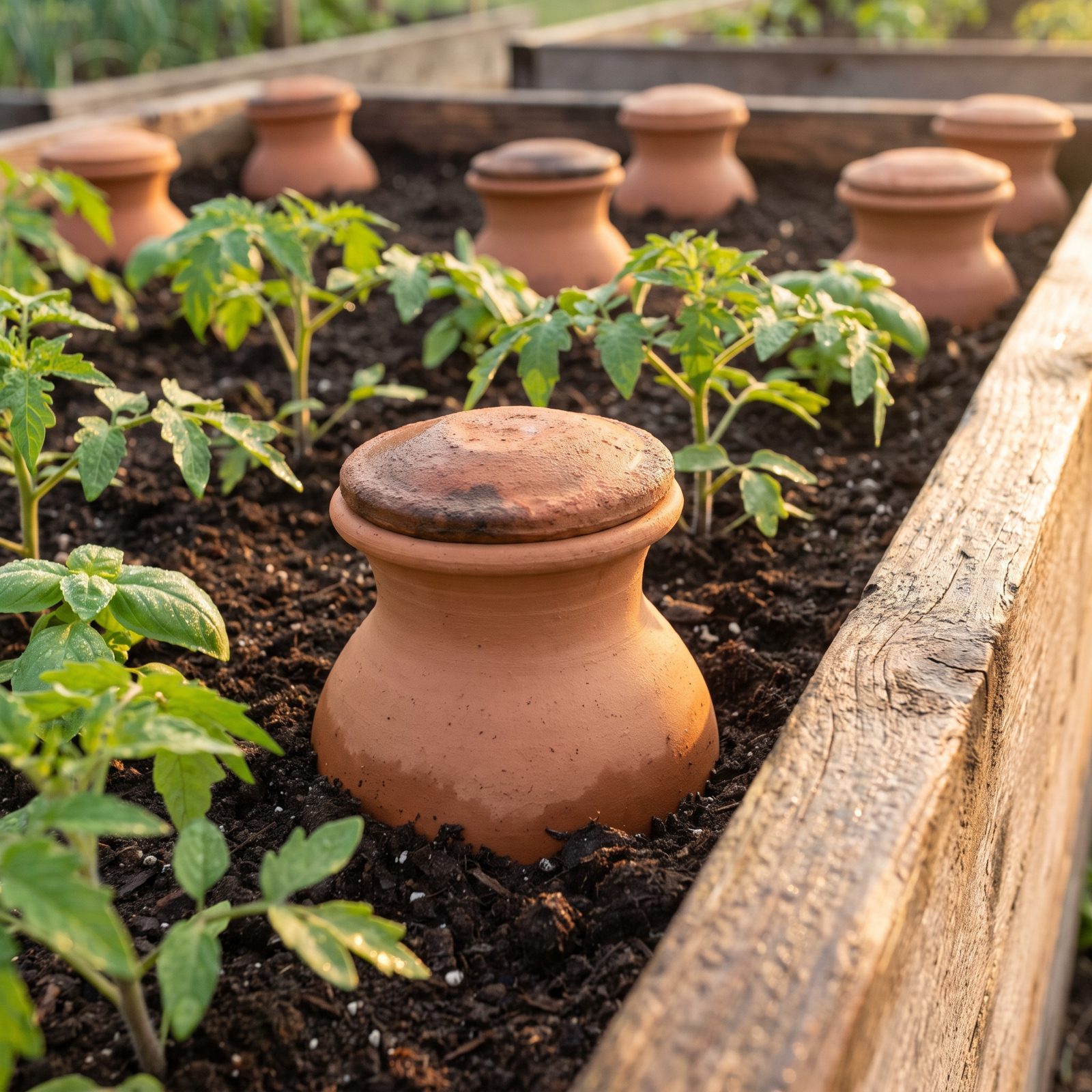 A Buried Olla Grid That Waters While You Sleep