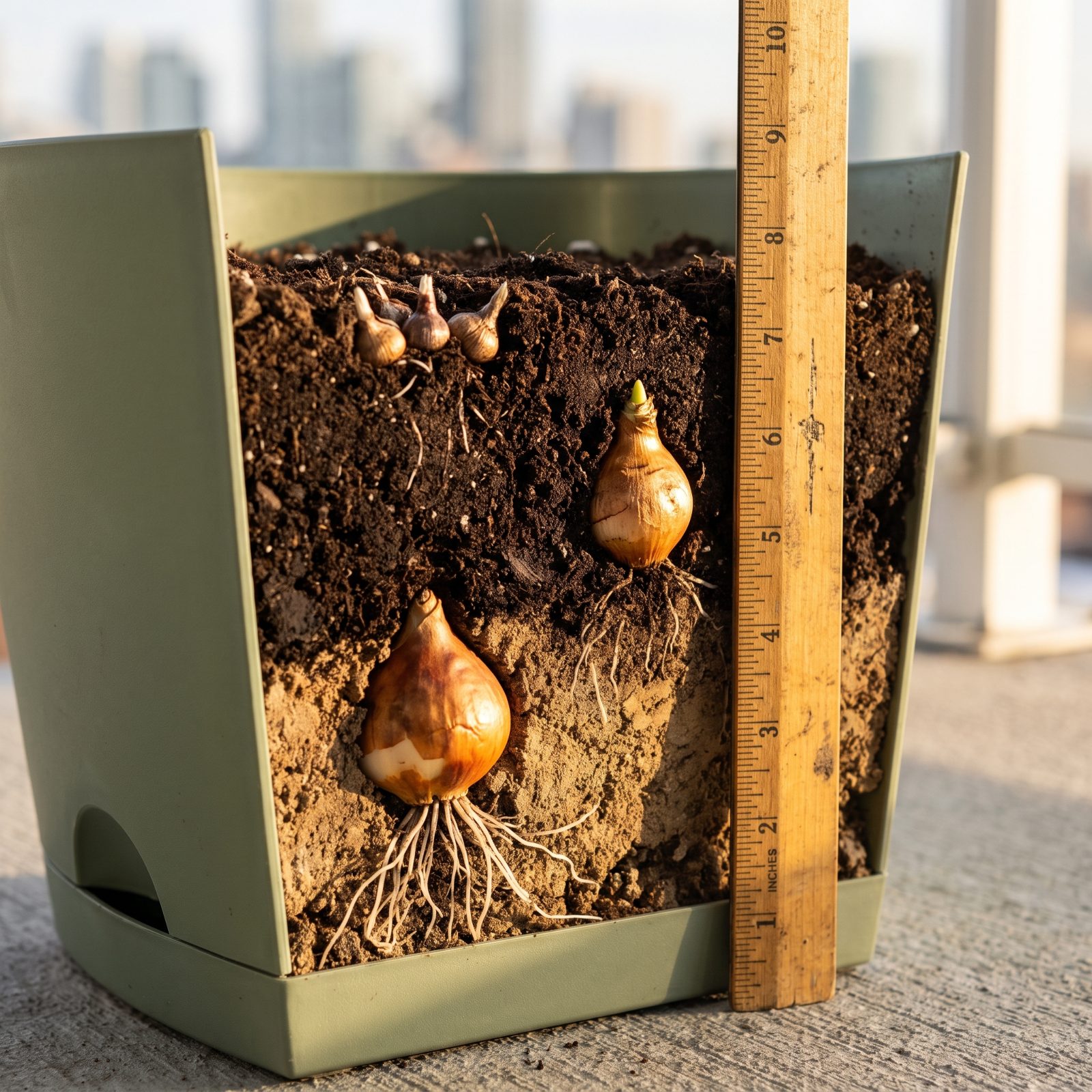 Burying Every Bulb at the Same Depth
