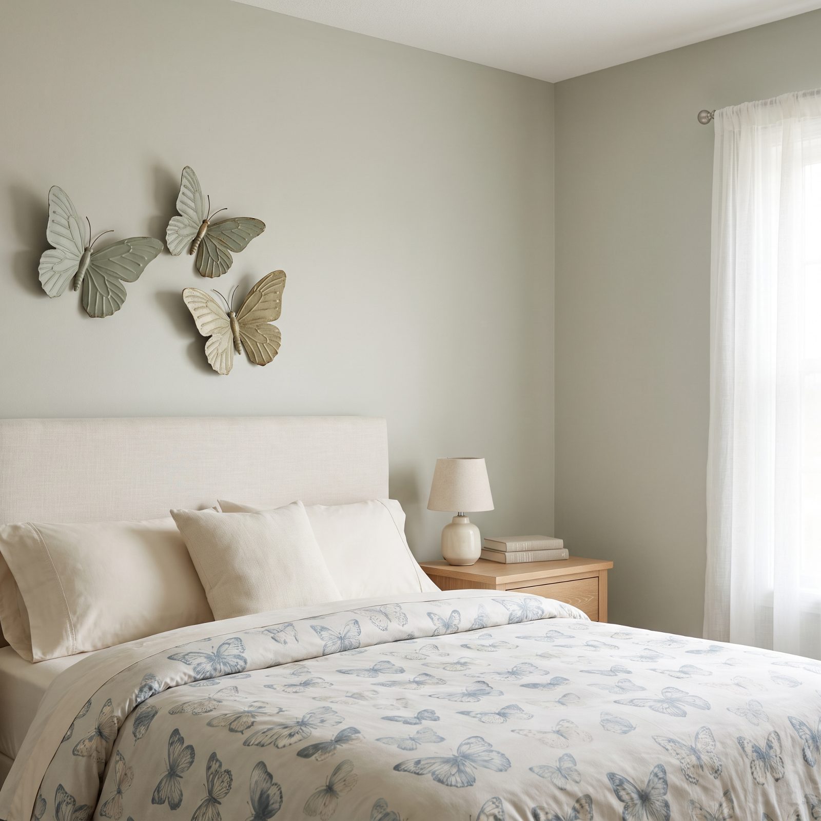 Butterfly Wall Sculptures and Printed Fabrics