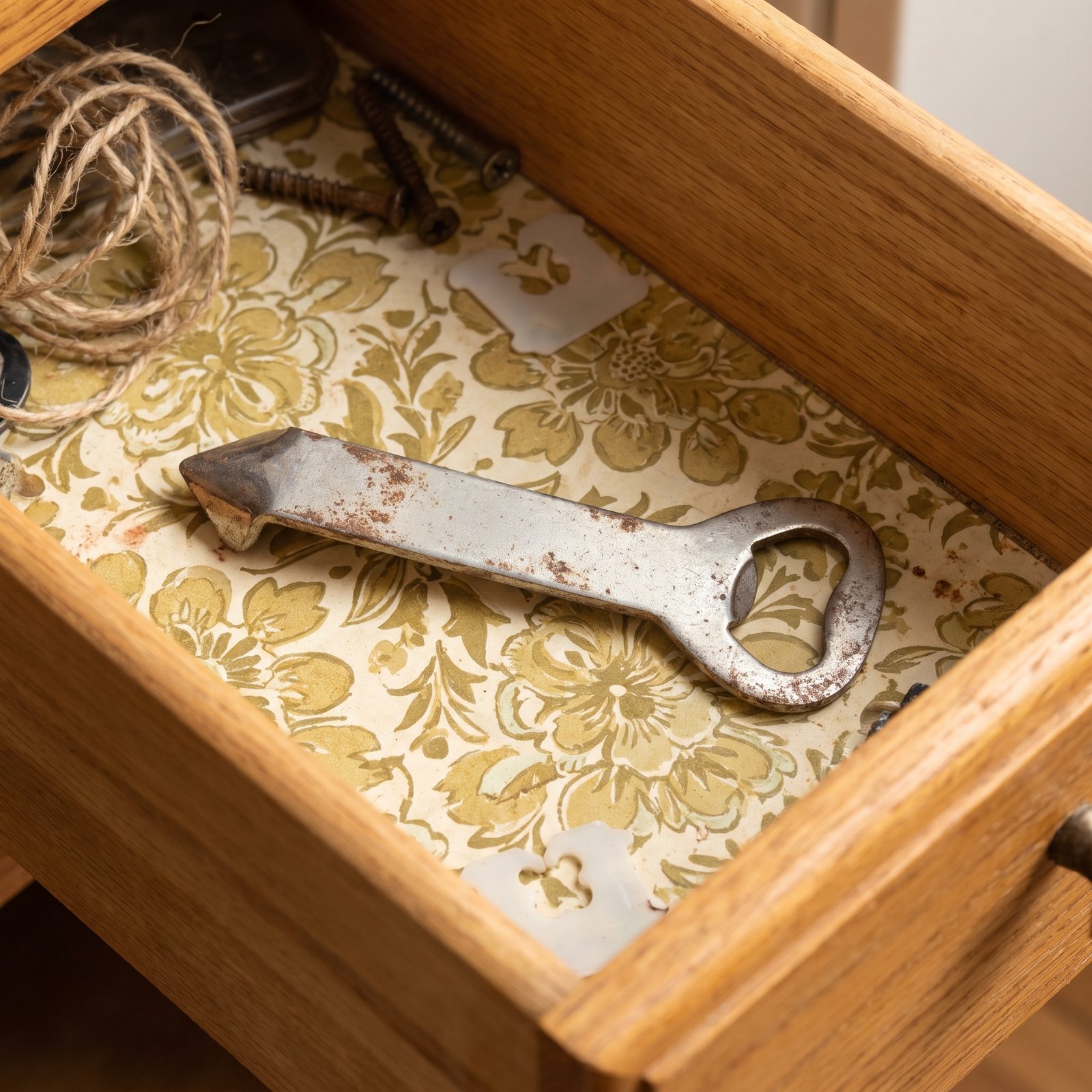 A Church Key for Puncturing Juice Cans and Opening Bottles