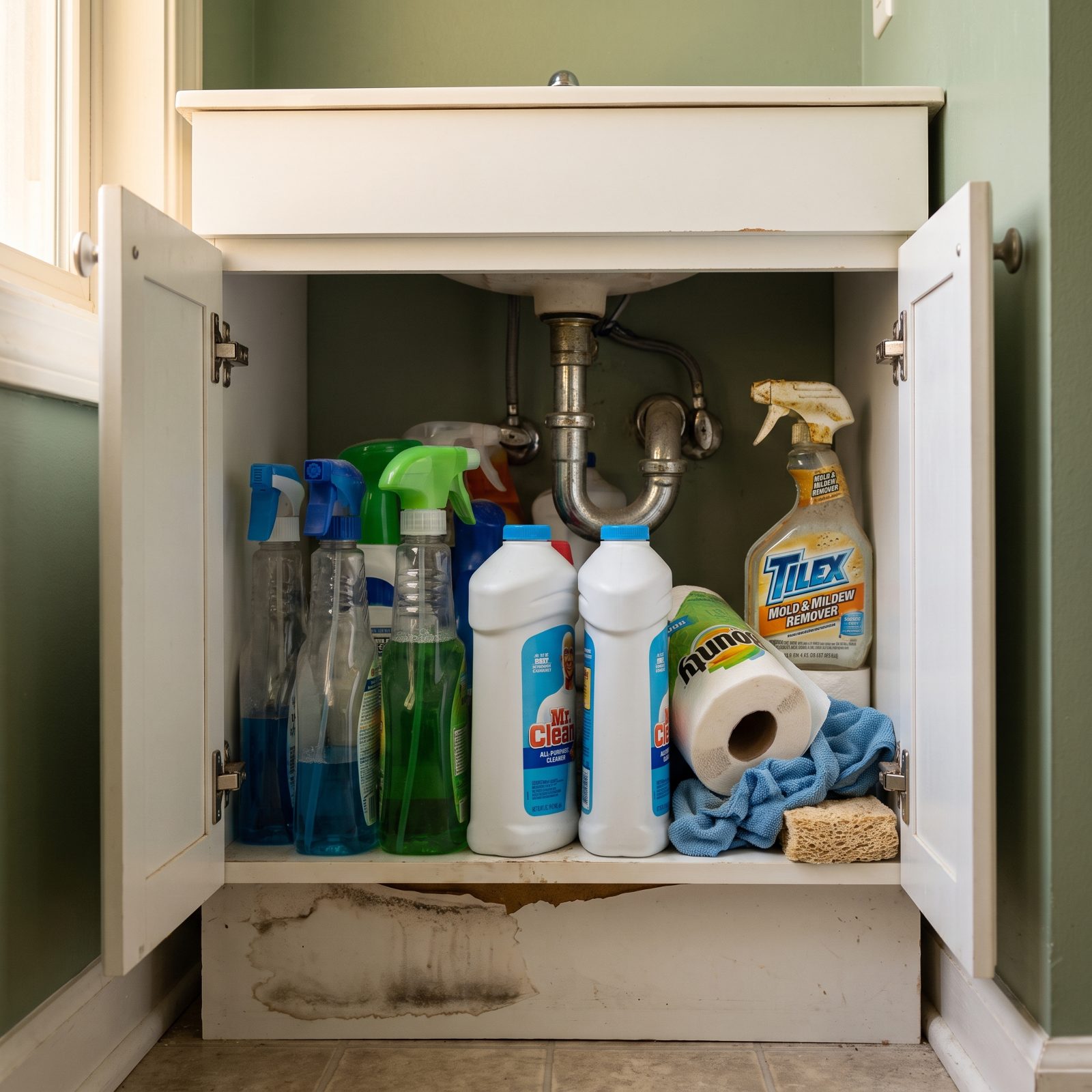 Cleaning Products Stashed in Every Room, Breeding Partial Bottles and Duplicate Formulas