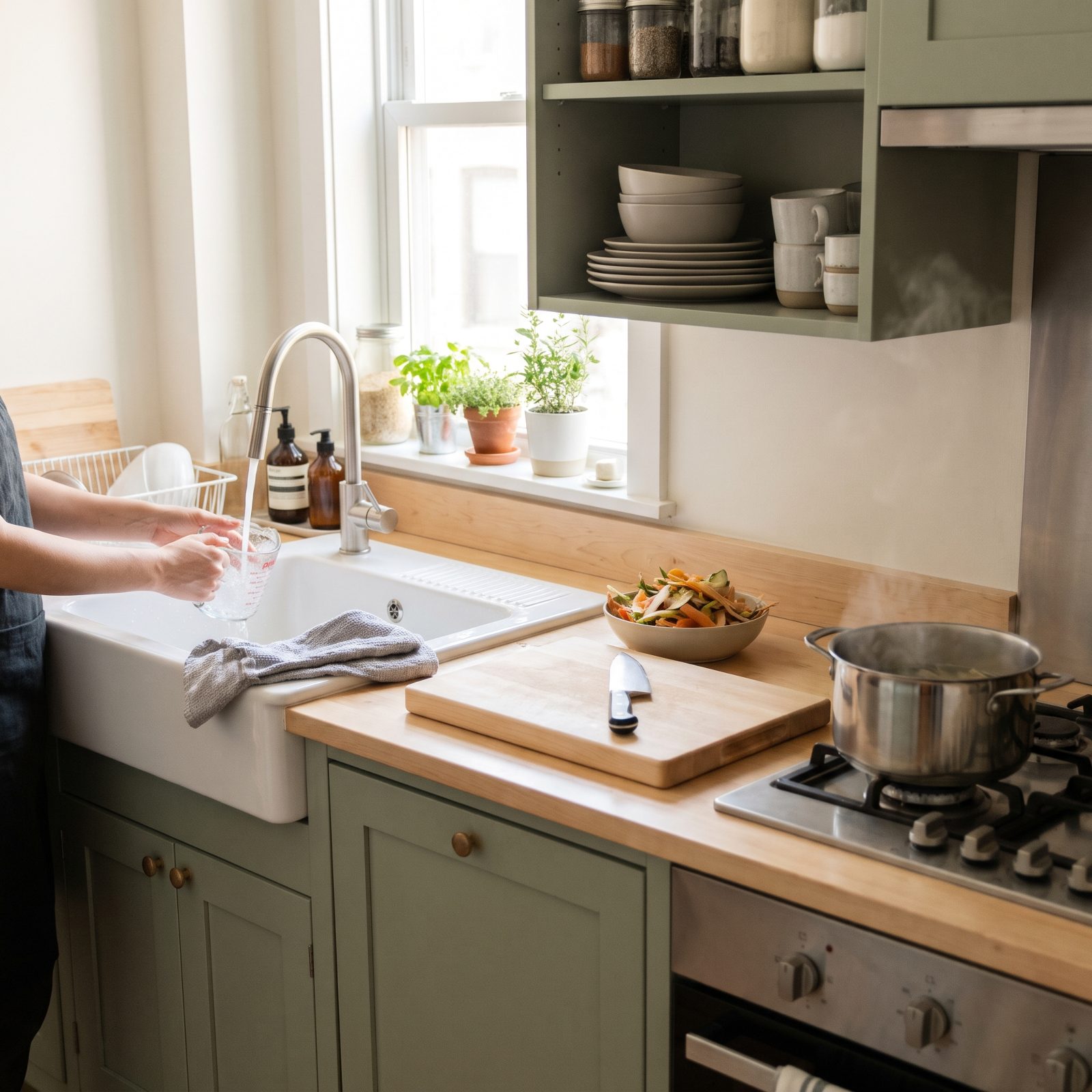 Cleaning As You Cook So Dinner Doesn't End in a Disaster Zone