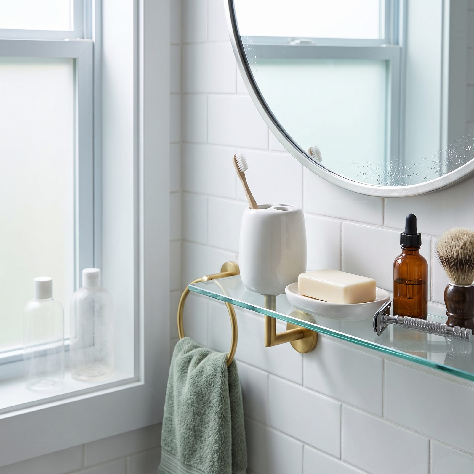 Clearing Their Bathroom Shelf Makes the Breakup Look Real