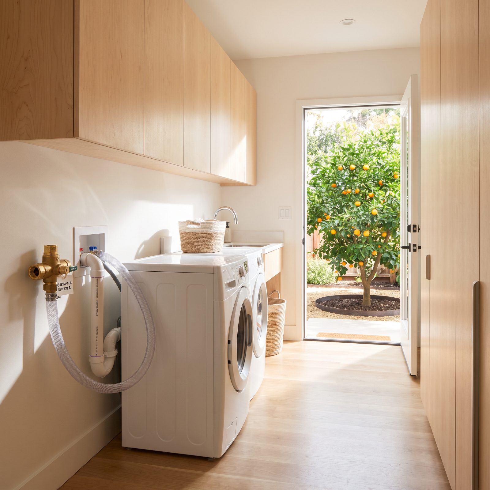 A Code-Compliant Laundry-to-Landscape Diverter for Reusing Water