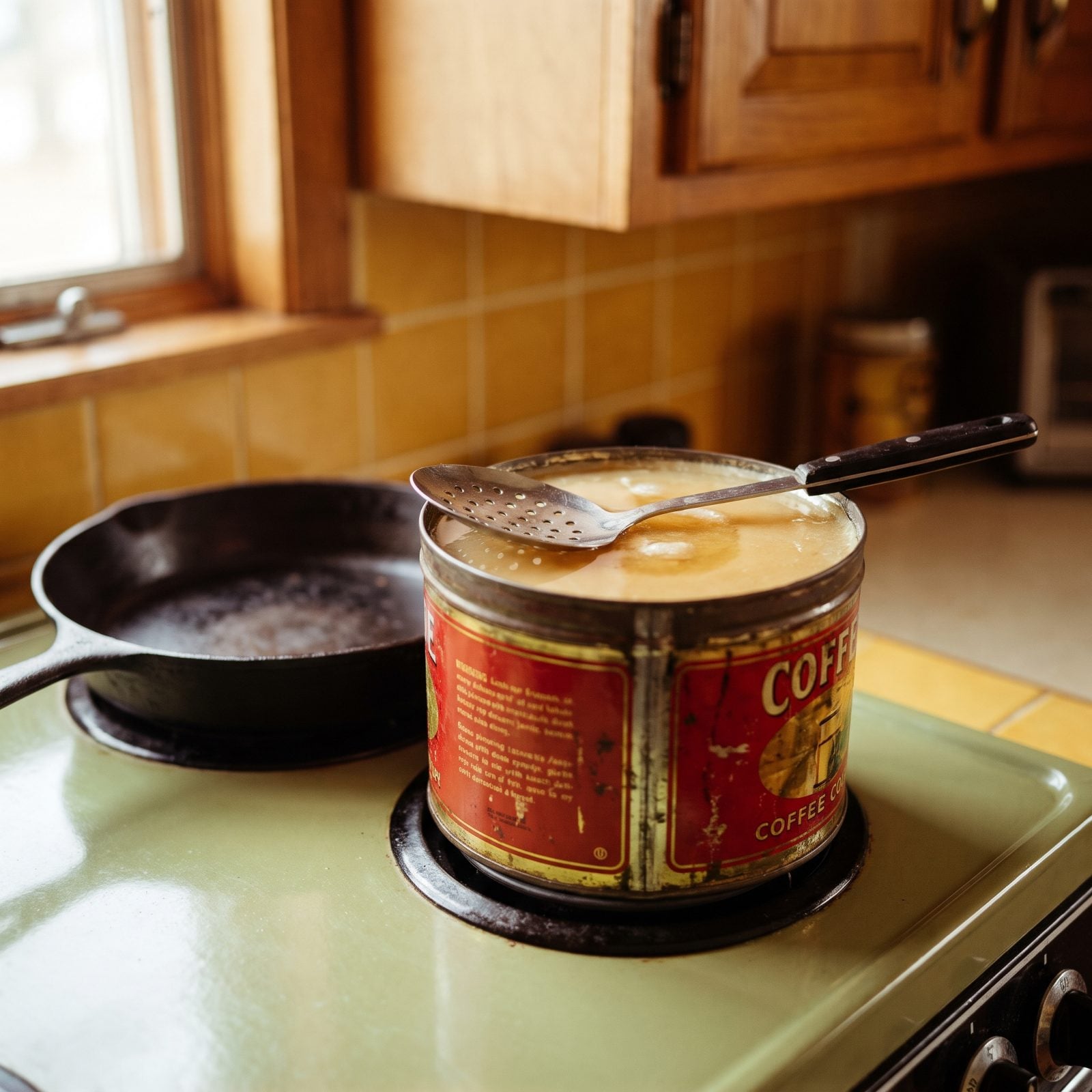 The Coffee Can of Bacon Grease by the Stove