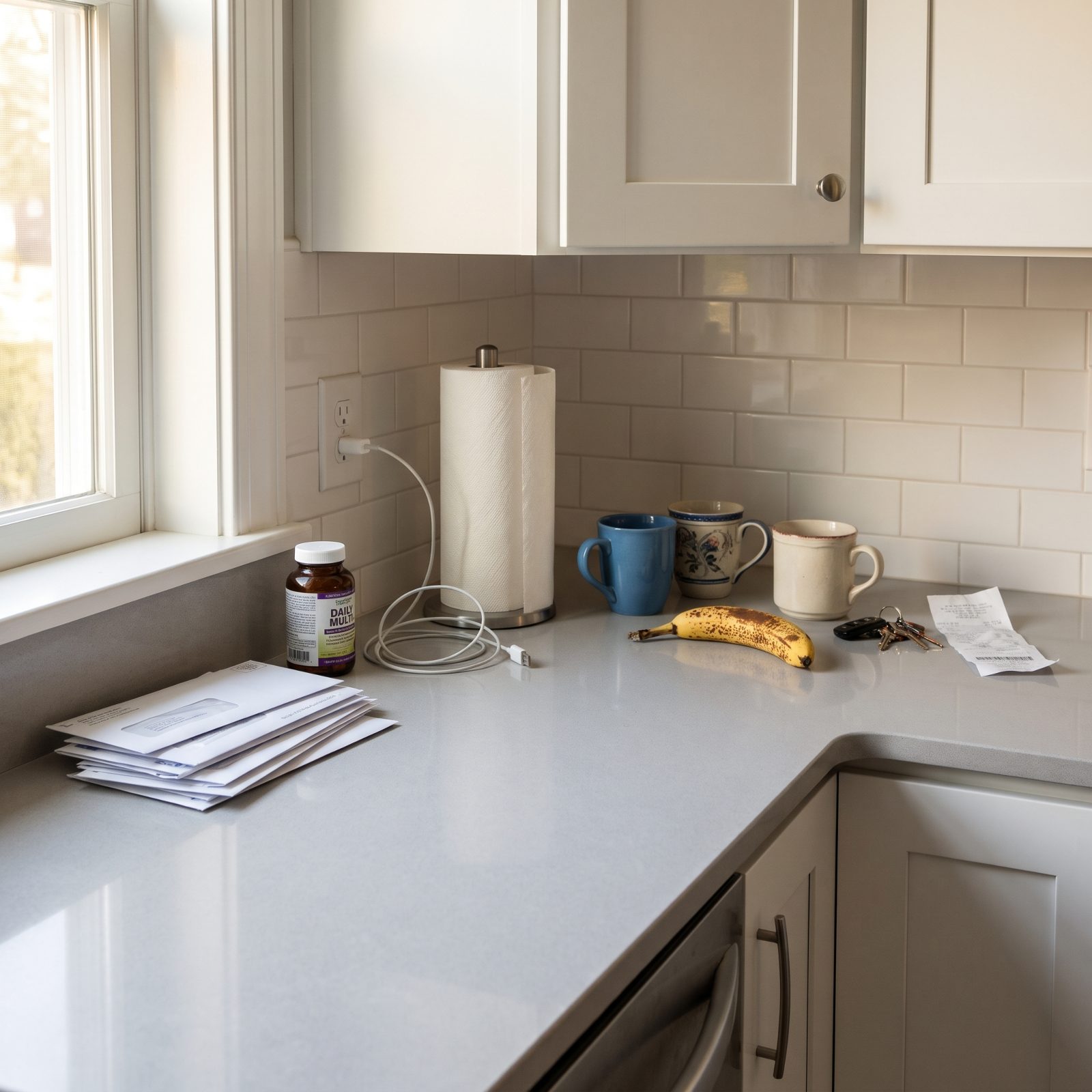 Countertops Buried Under Everyday Clutter