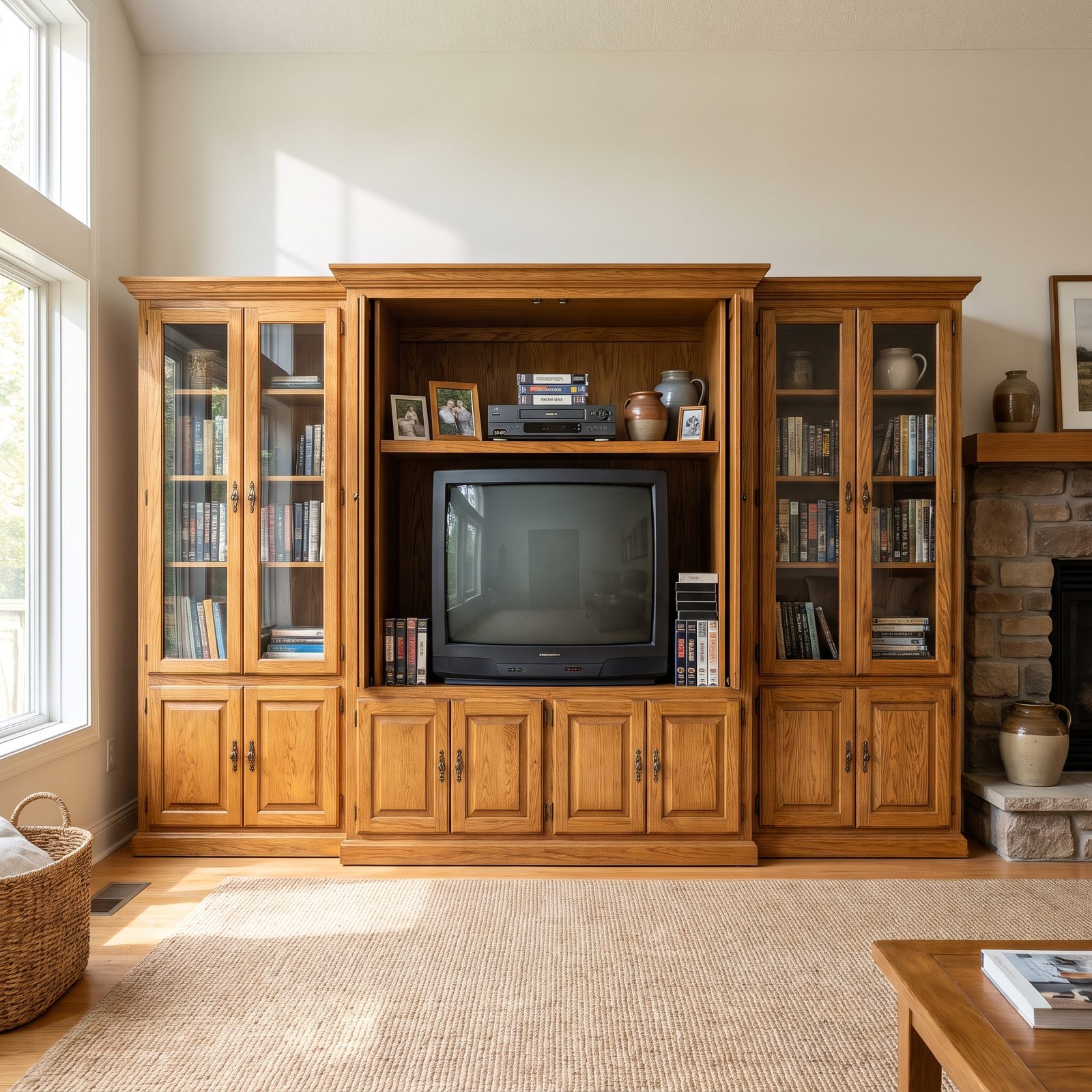 The CRT Entertainment Center With Side Piers