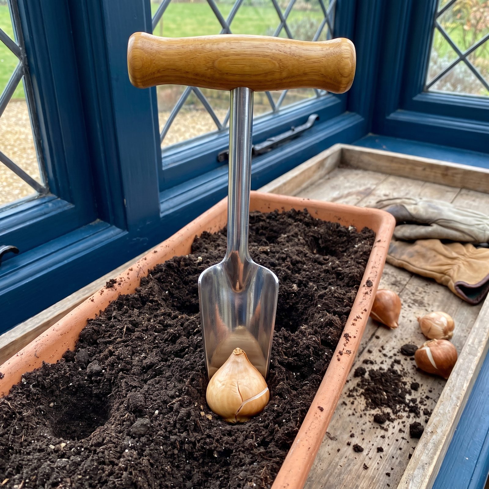 Crushing Bulbs Down a Skinny Dibber Hole