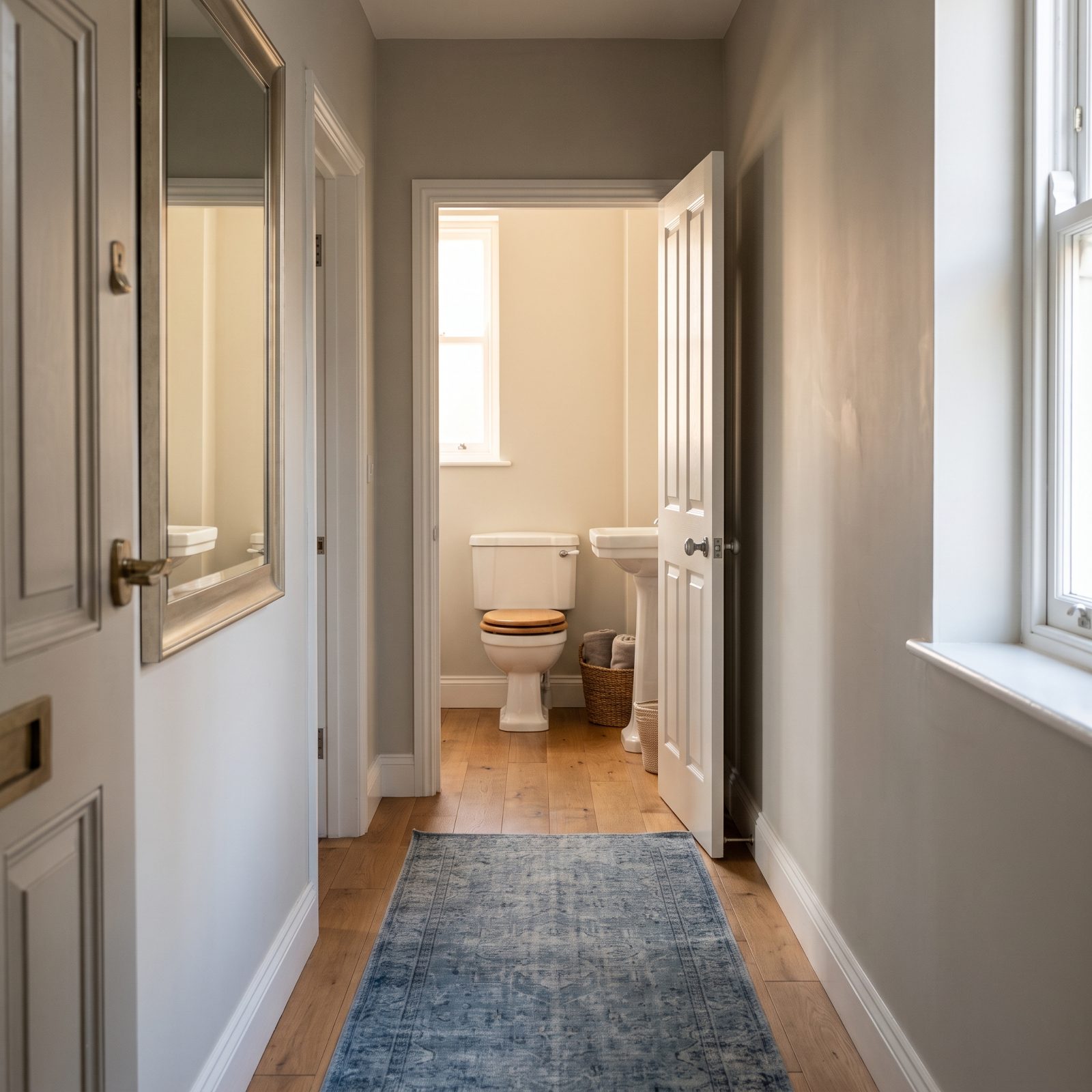 A Direct Sightline From the Door to a Toilet