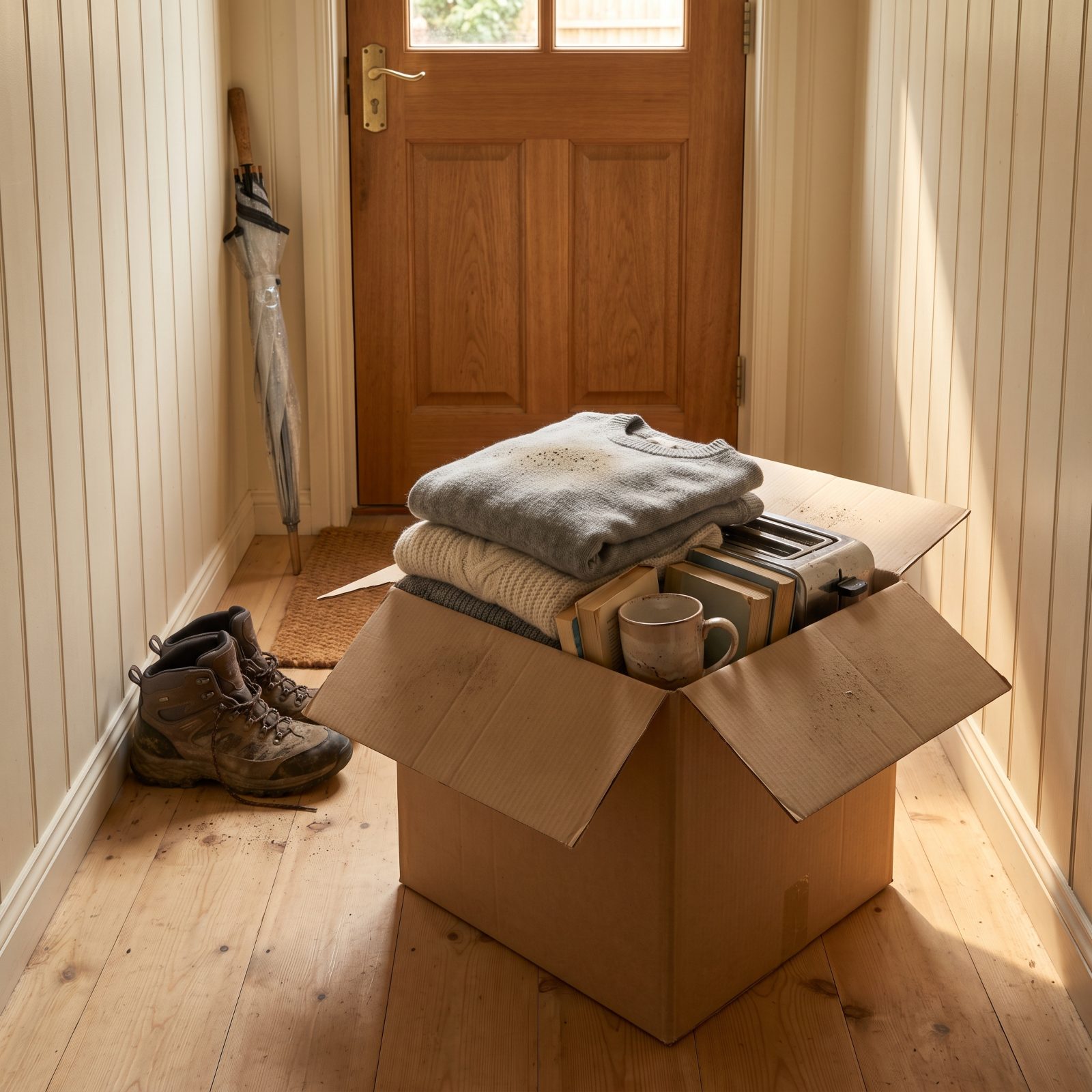 The Donation Box Waits by the Door for Months