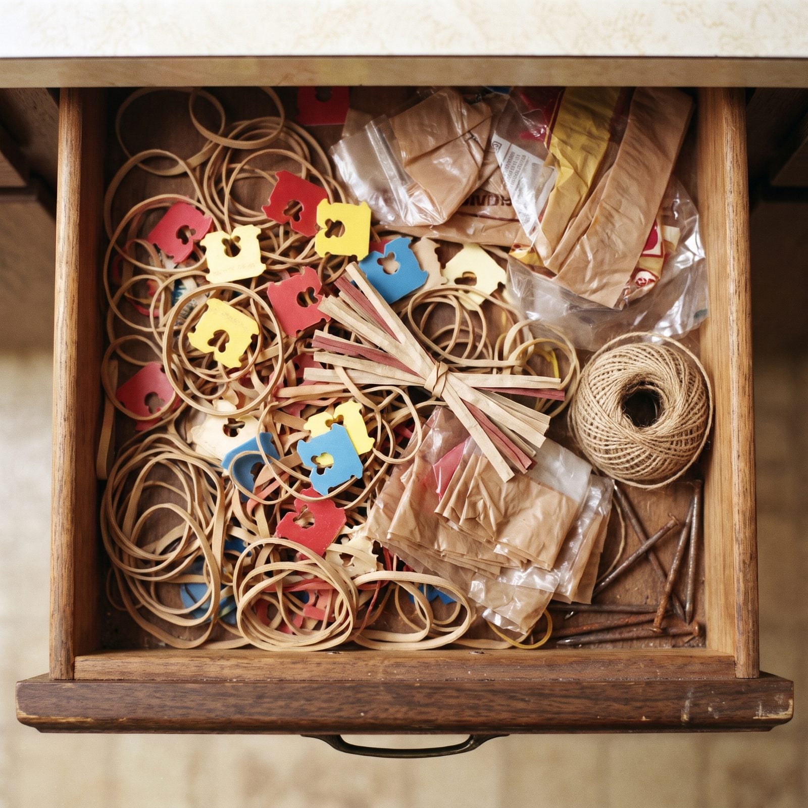 The Drawer That Held Every Rubber Band, Twist Tie and Bread Bag