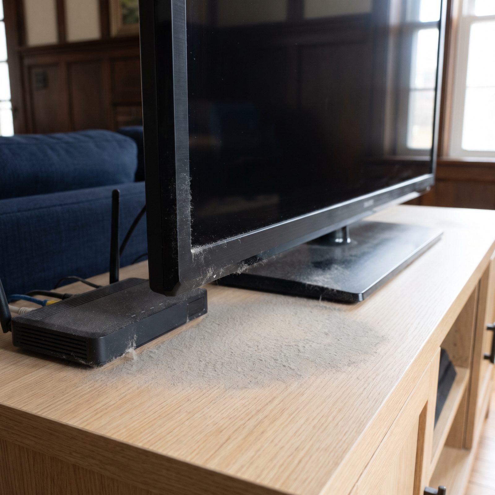 Dust Halos Around Televisions and Routers Come From Static