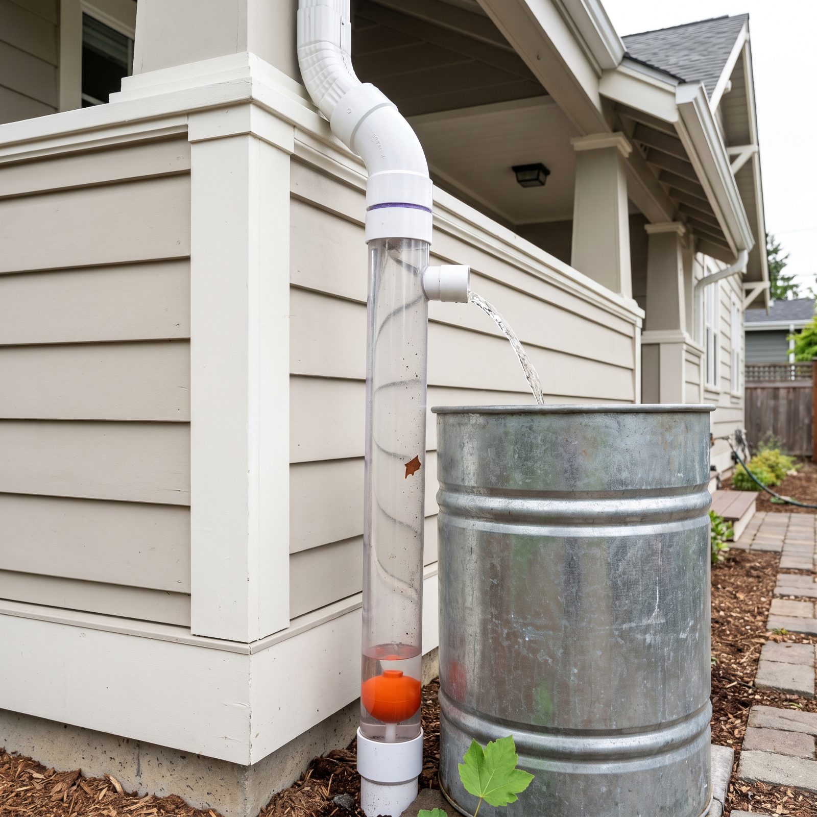 A First-Flush Diverter That Keeps Roof Debris Out of Stored Water