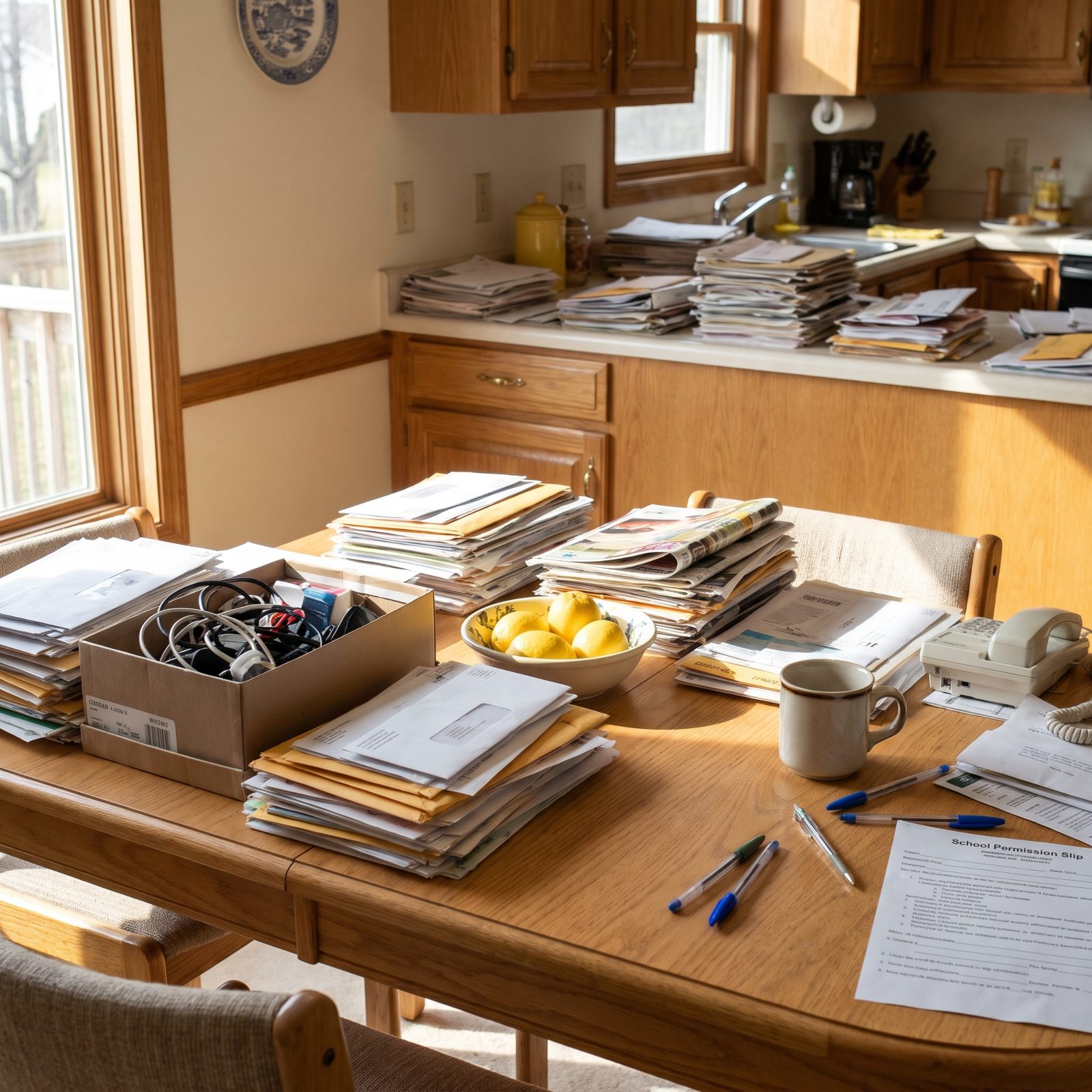 Every Flat Surface Is Covered in Piles You Keep Reshuffling