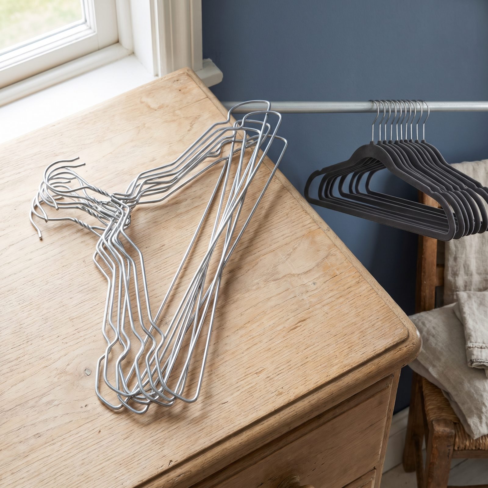 Flimsy Wire Hangers From The Dry Cleaner