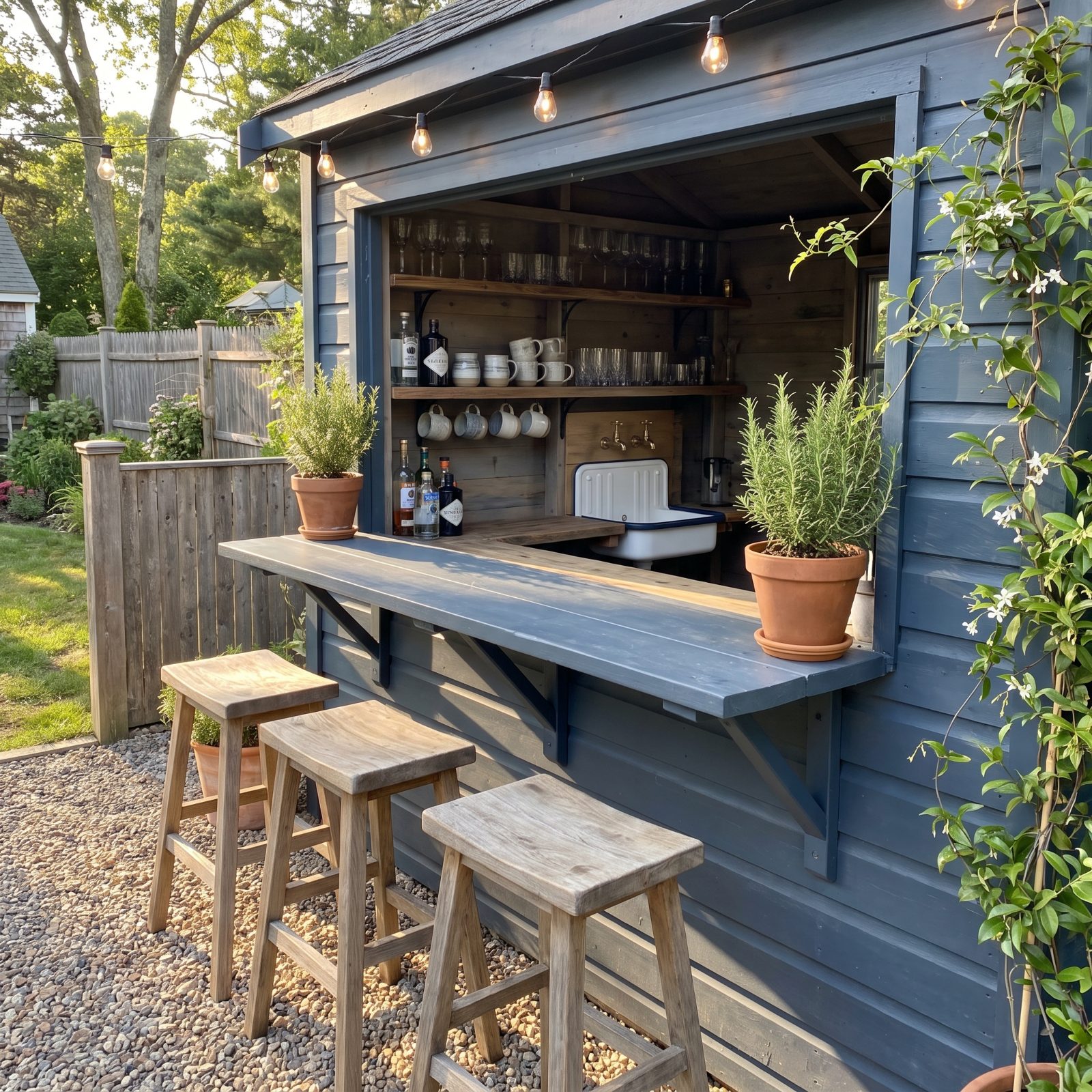 The Fold-Open Shed Bar