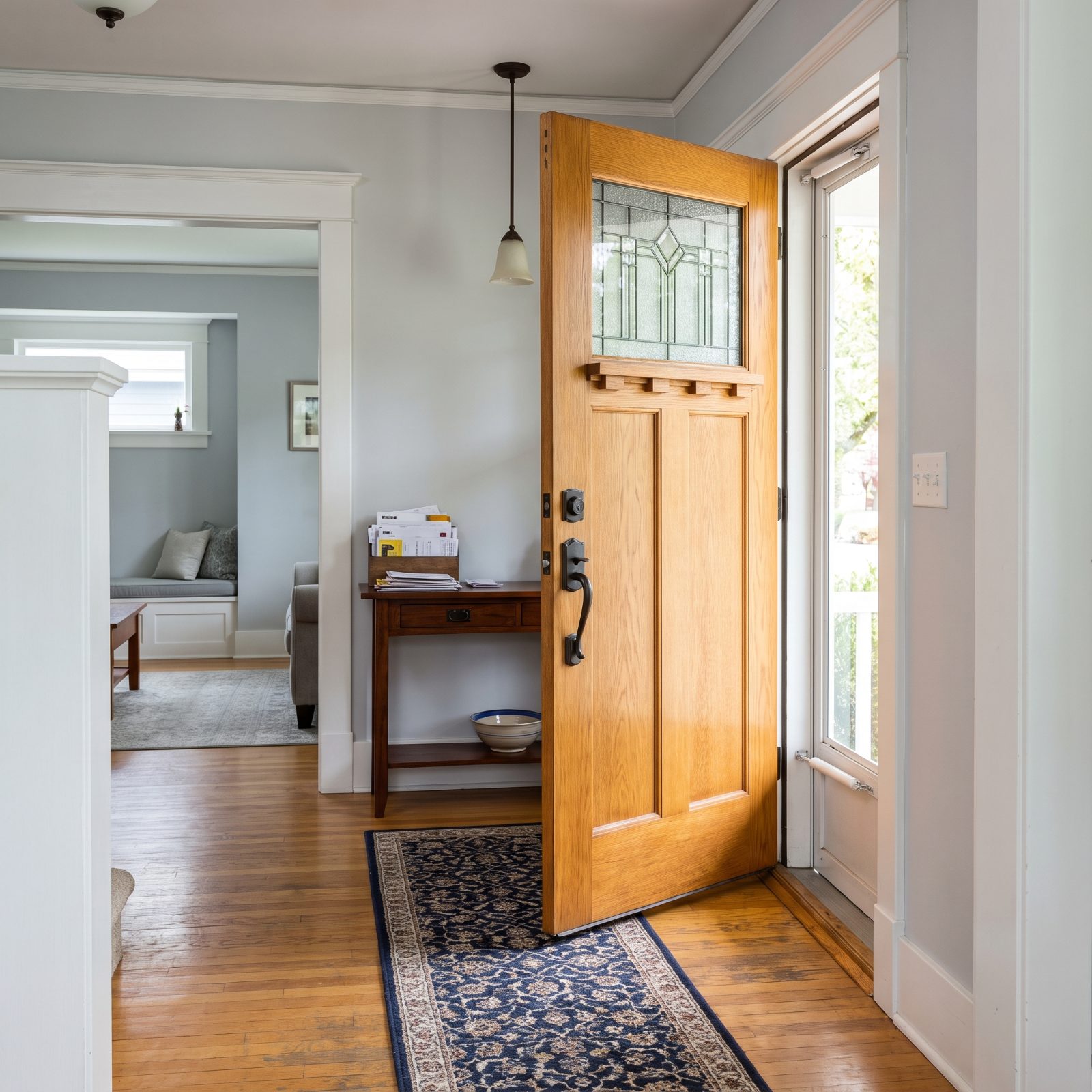 A Front Door That Swings Into the Main Traffic Path