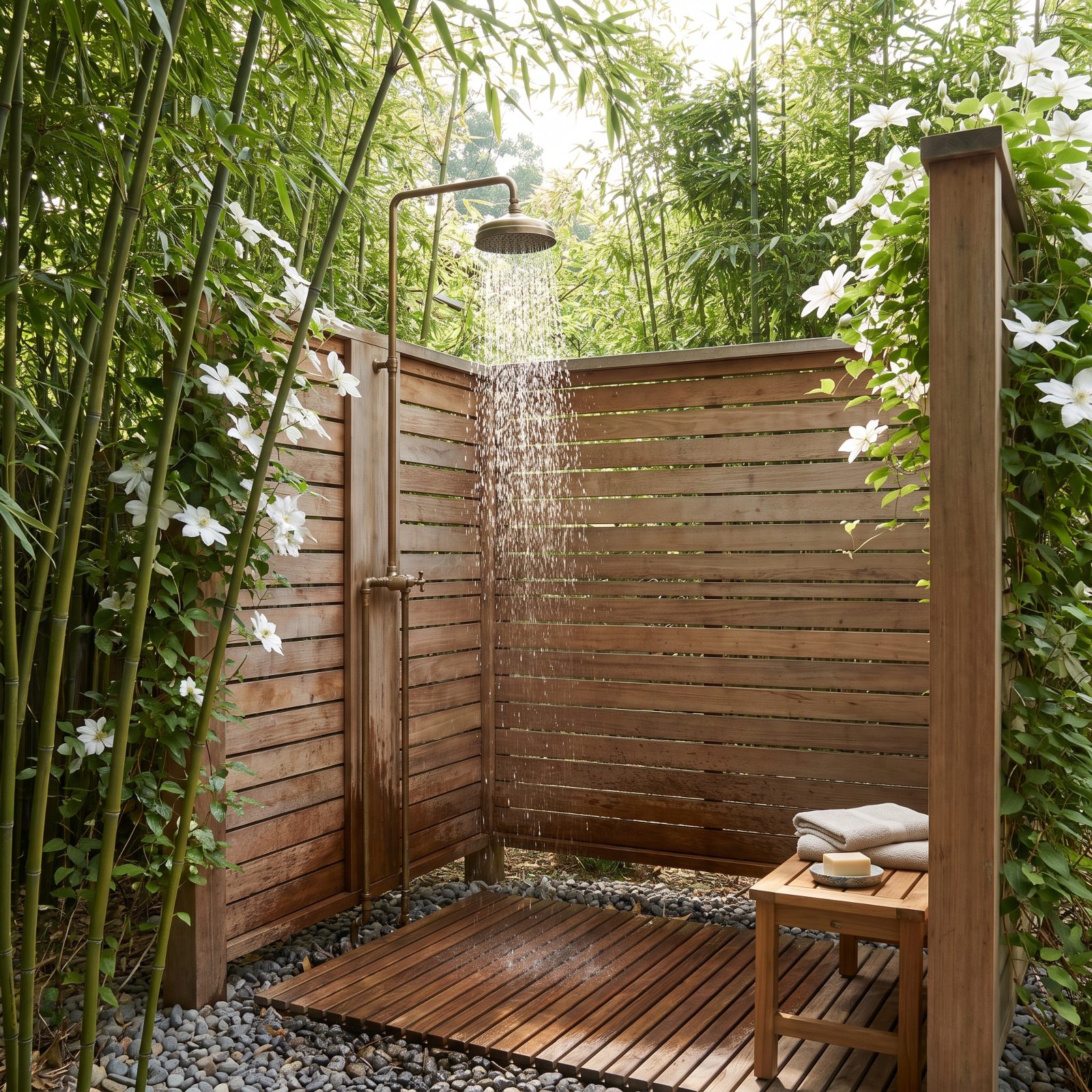 A Garden Outdoor Shower