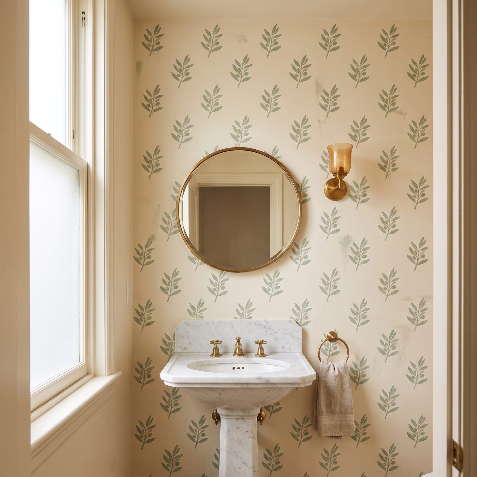 Hand-Stenciled Motifs, the Thinking Person's Wallpaper