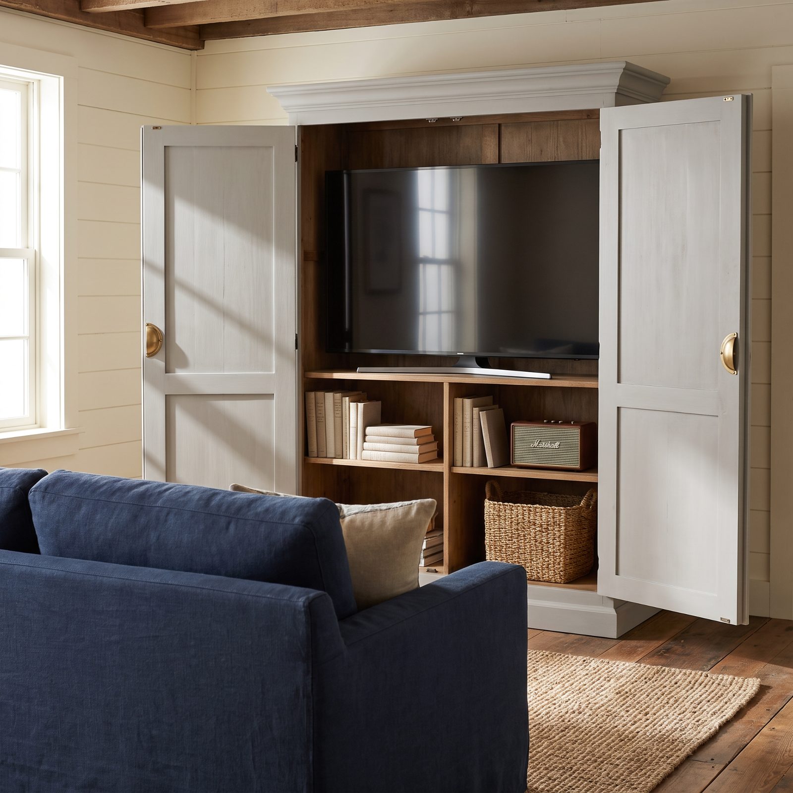 Hidden-TV Armoires Reborn as Screen Cabinets