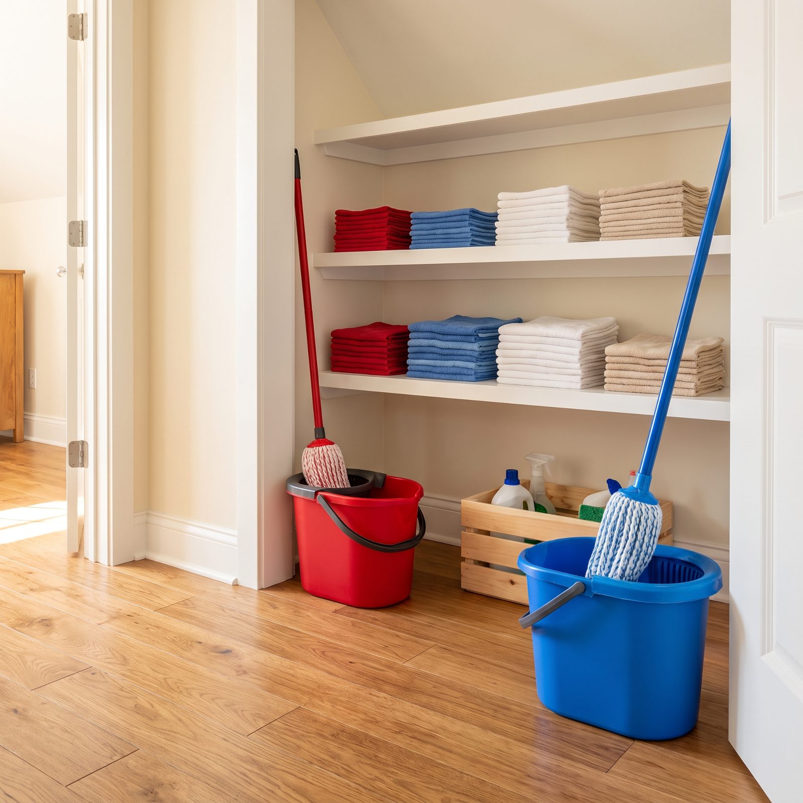 Keeping a Separate Mop Bucket for Bathroom Floors