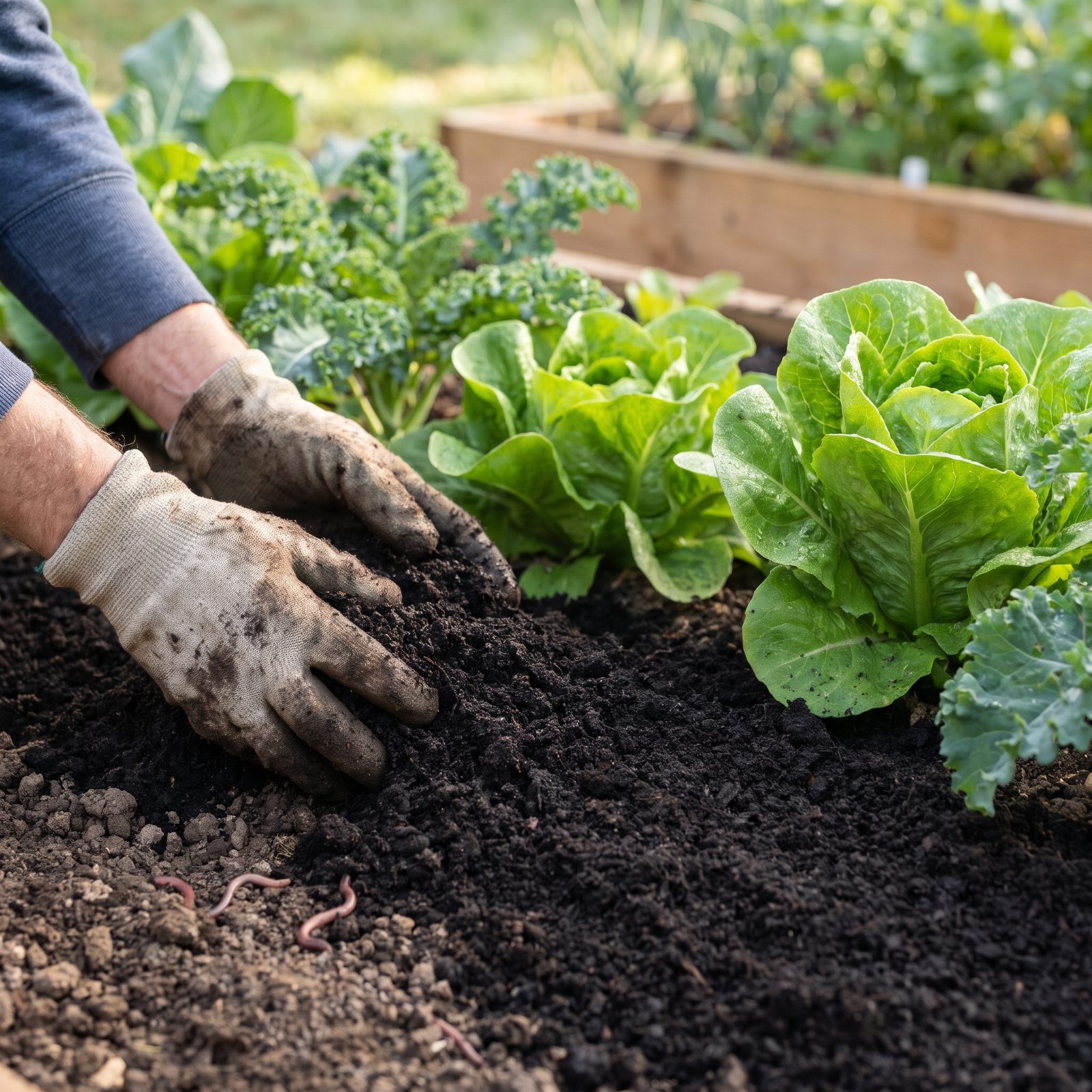 Lay Finished Compost on Top Instead of Digging It In Deep