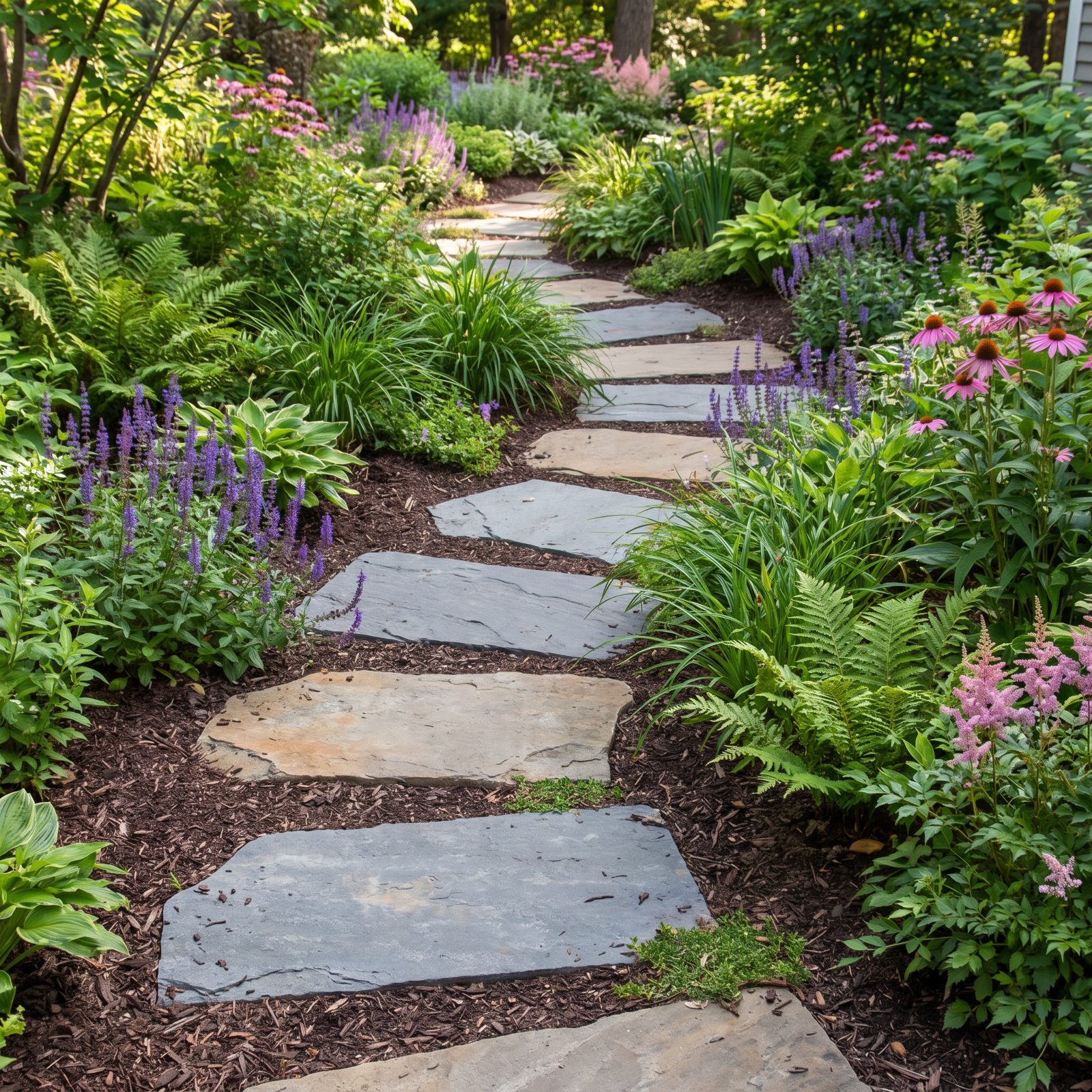 Lay Stepping Stones Through Deep Beds for Easy Access