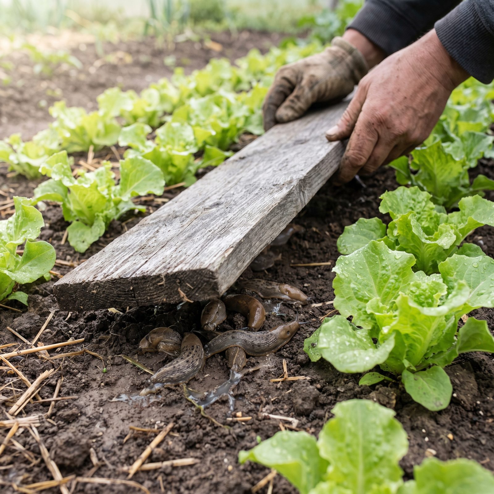 Leave Flat Boards Overnight as Removable Slug Shelters