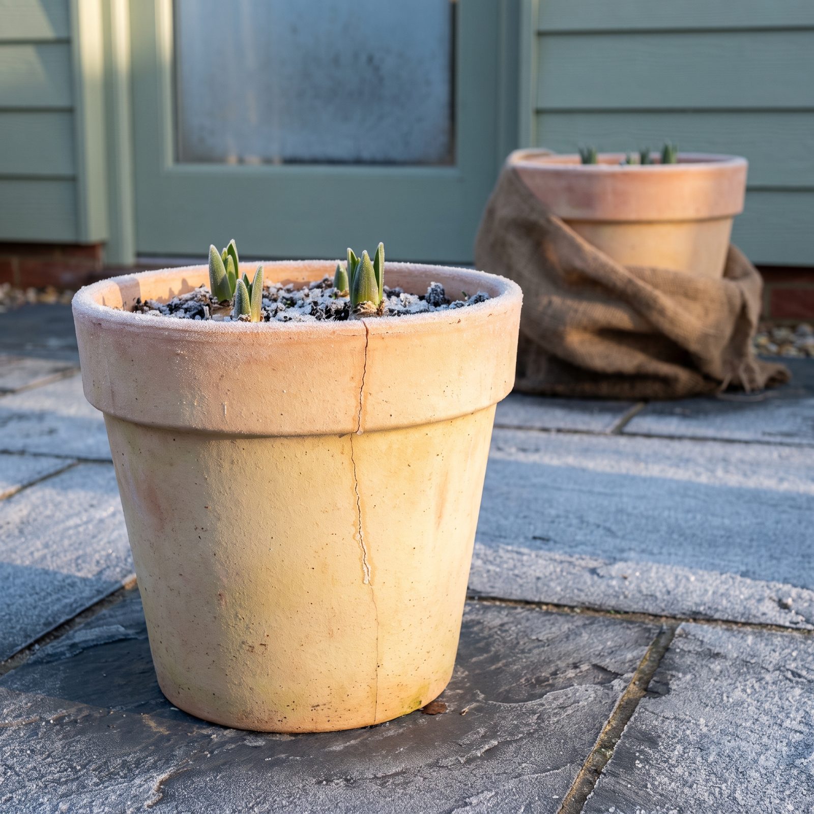 Leaving Terracotta Bulb Pots Exposed to Hard Freezes