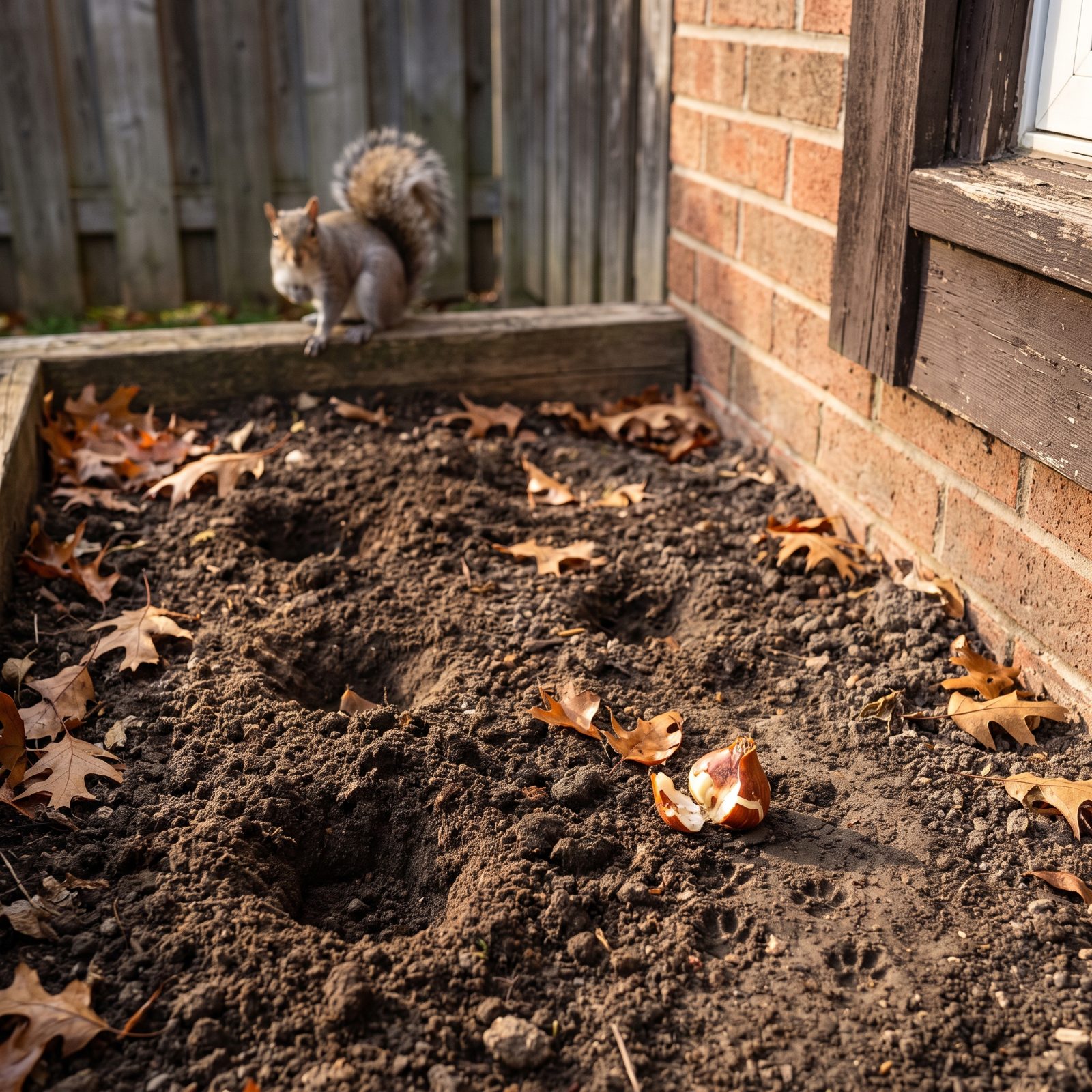 Leaving Tulips as an Open Buffet for Squirrels