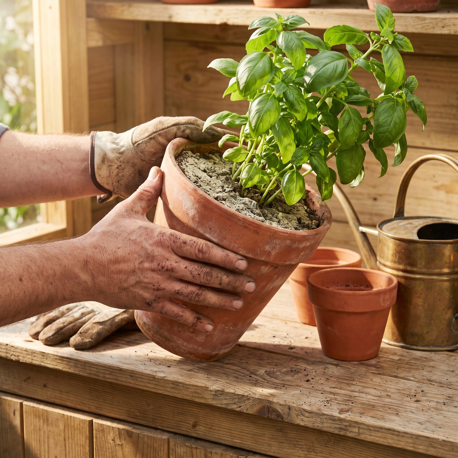 Lift Your Containers Before Watering to Feel How Dry They Are