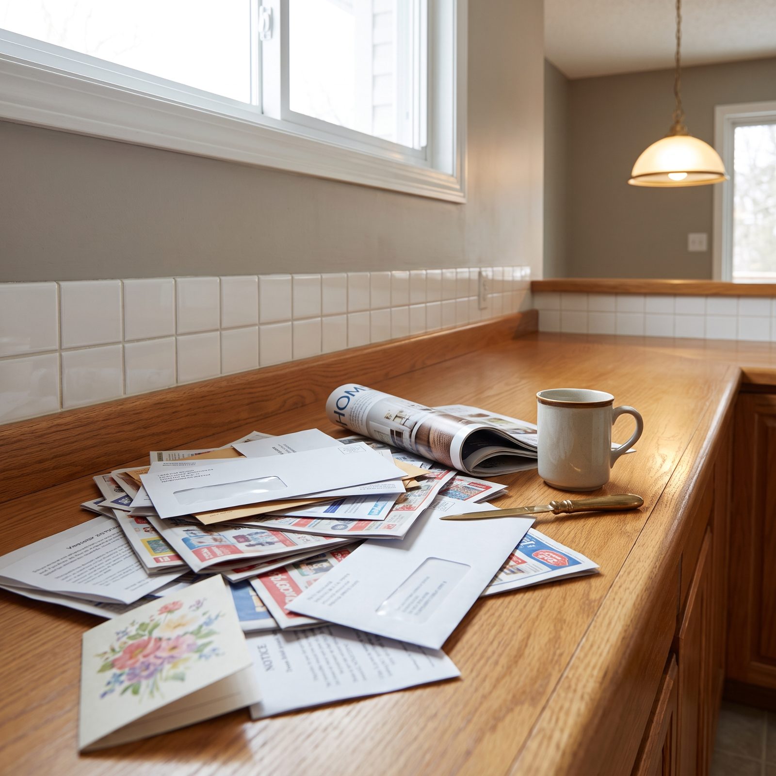 Mail With Nowhere to Be Sorted, How Bills, Notices and Flyers Fuse Into One Pile