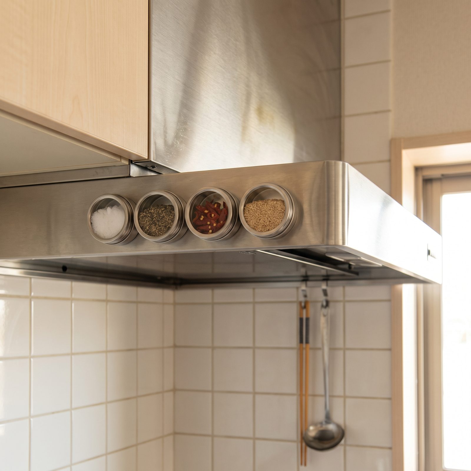 Mount a Magnetic Spice Rack on the Range Hood