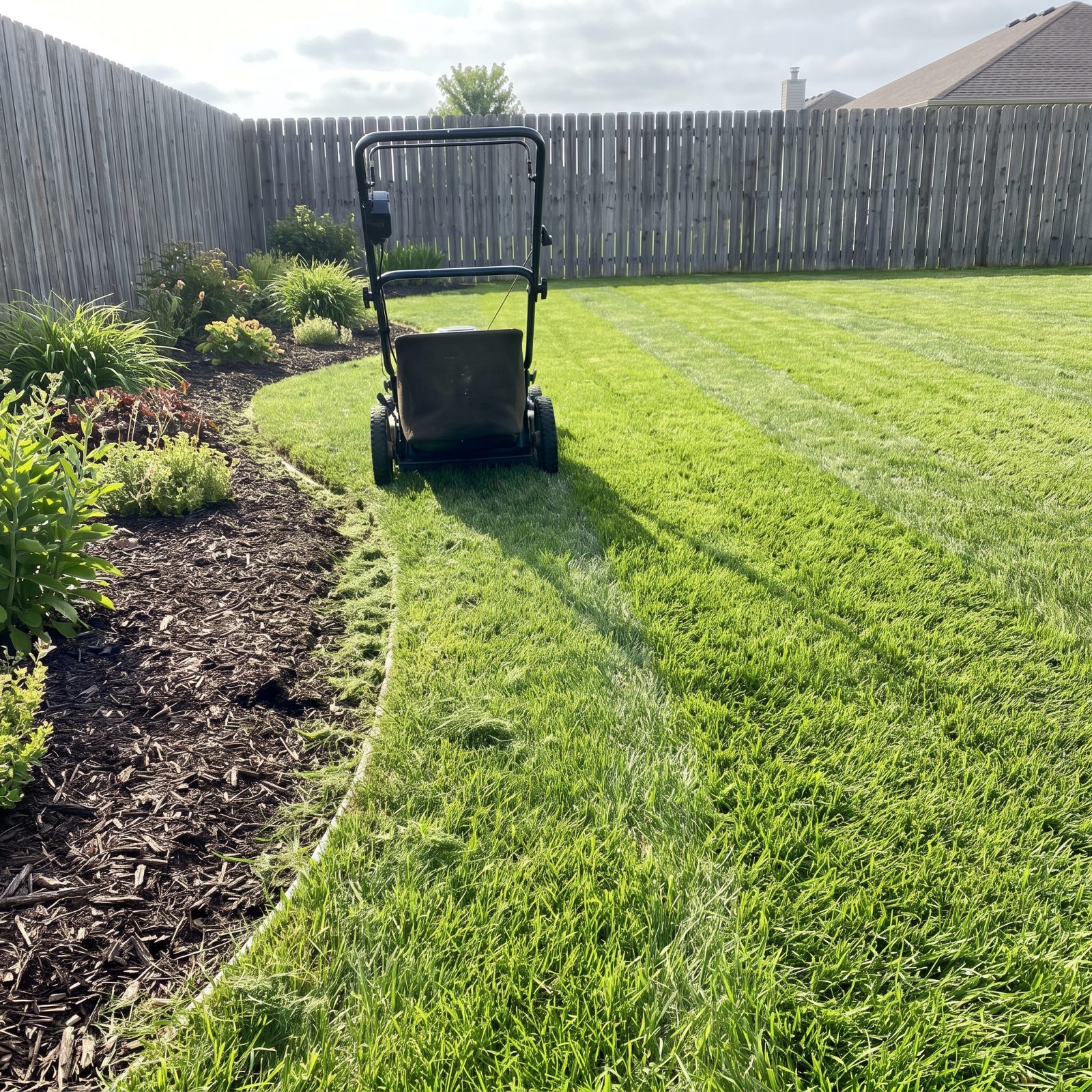 Mow a Cleanup Lap Around the Perimeter Last