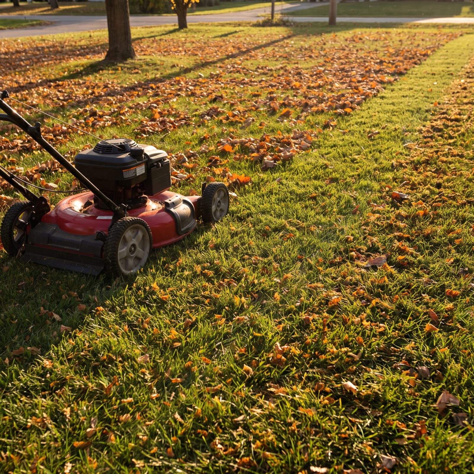Mow Dry Leaves into Small Pieces Instead of Bagging Them