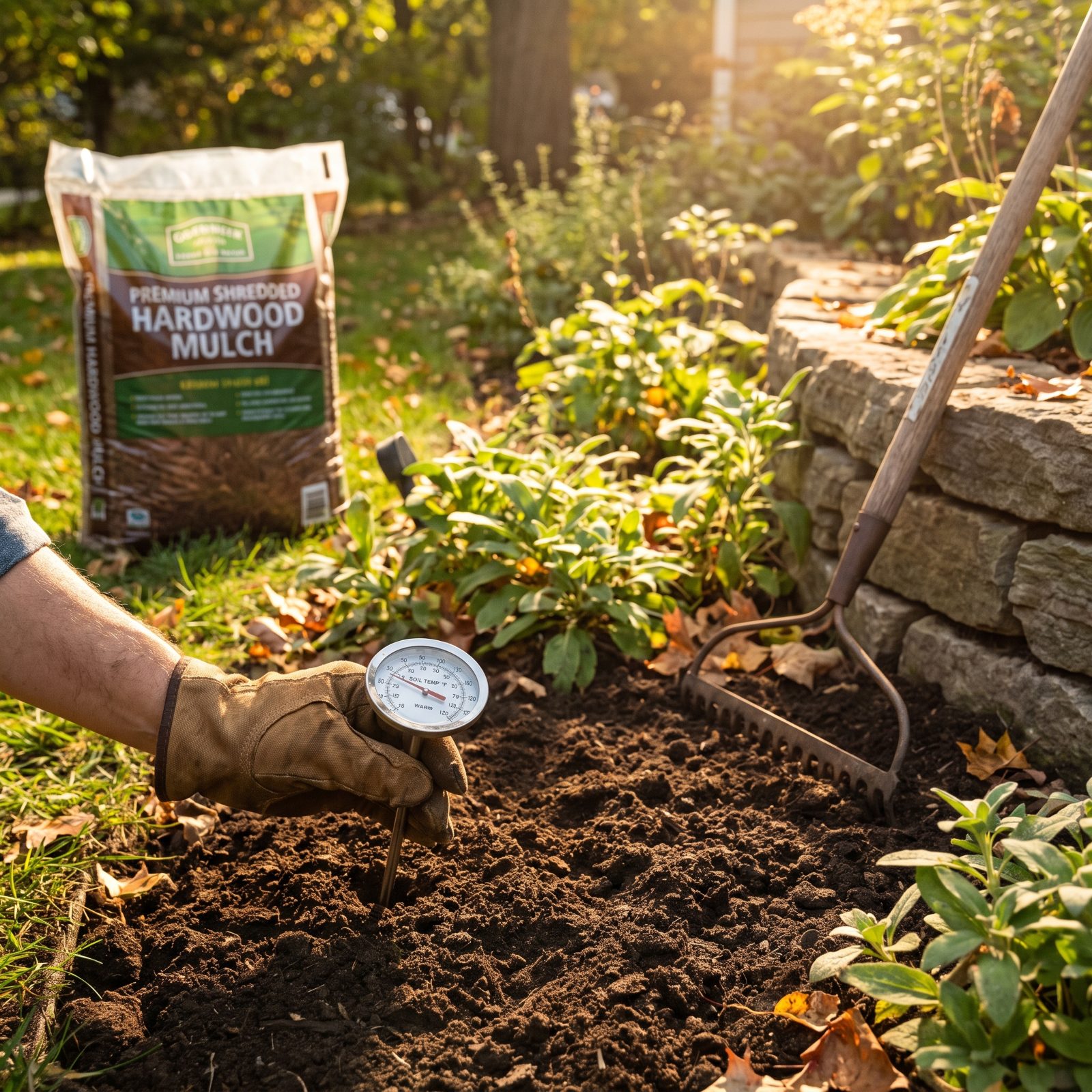 Mulching Before the Ground Has Actually Cooled