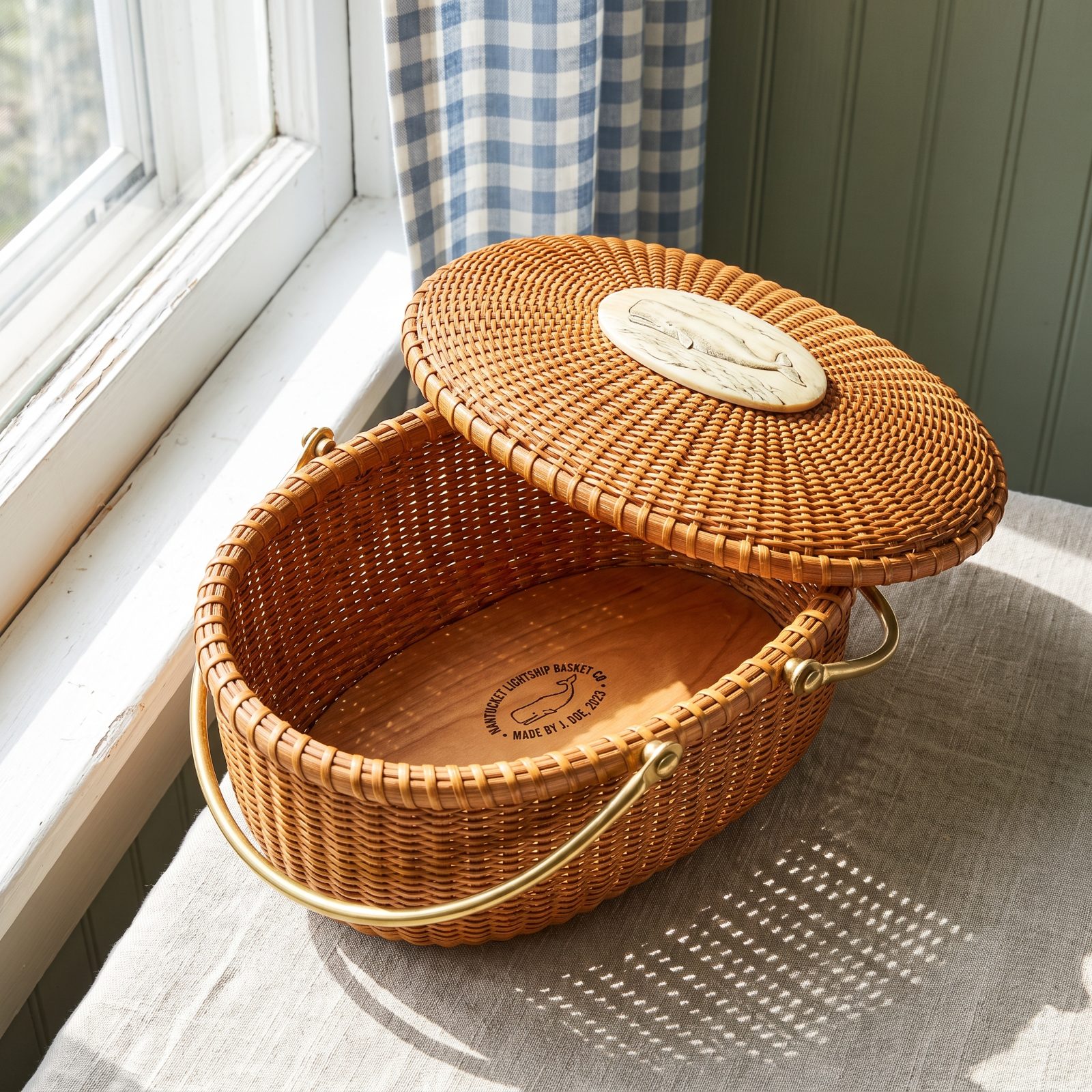 Nantucket Lightship Baskets and the Maker's Mark Inside