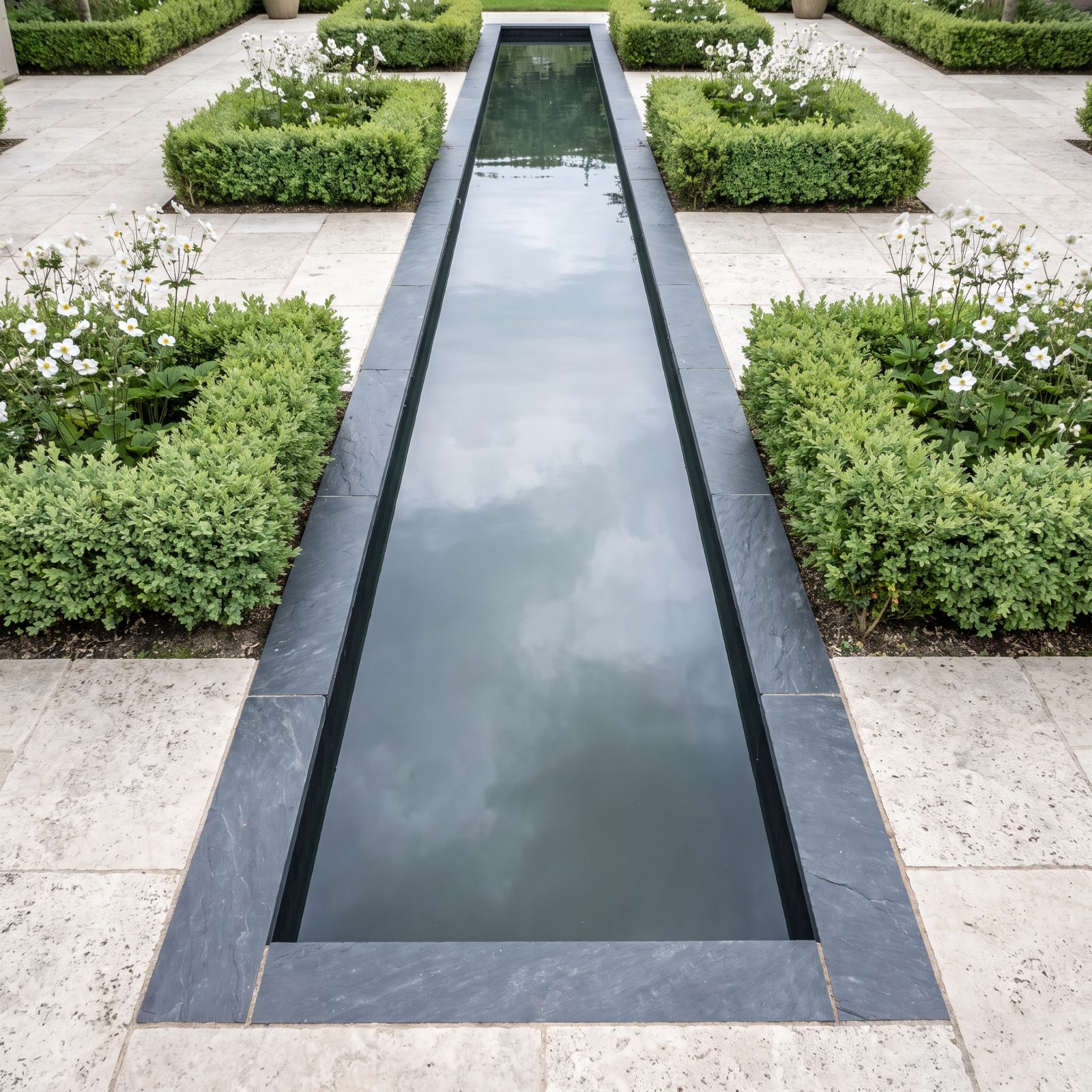Narrow Reflecting Rills That Trace a Line of Water