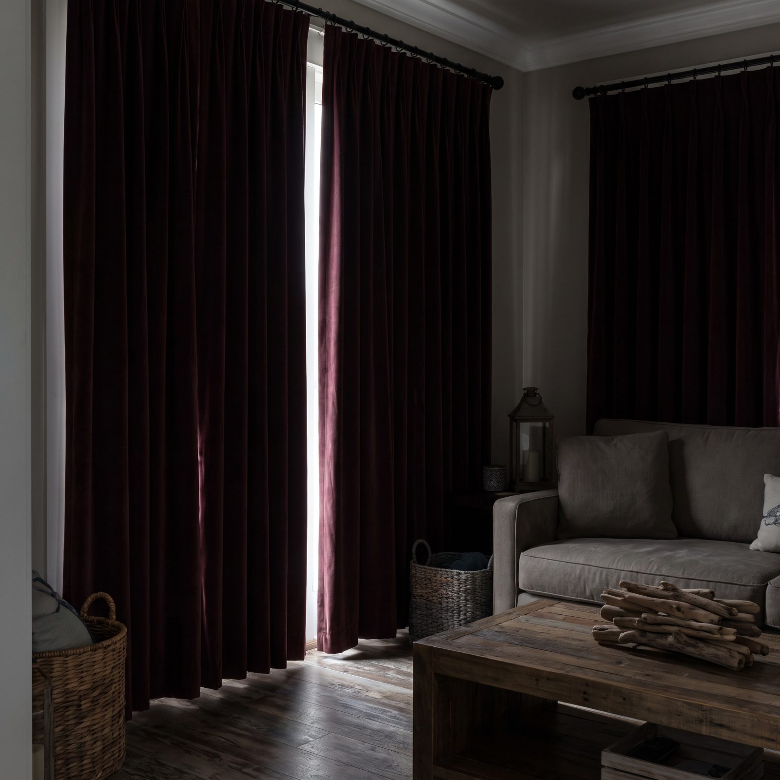 Natural Light Blocked by Heavy Window Coverings