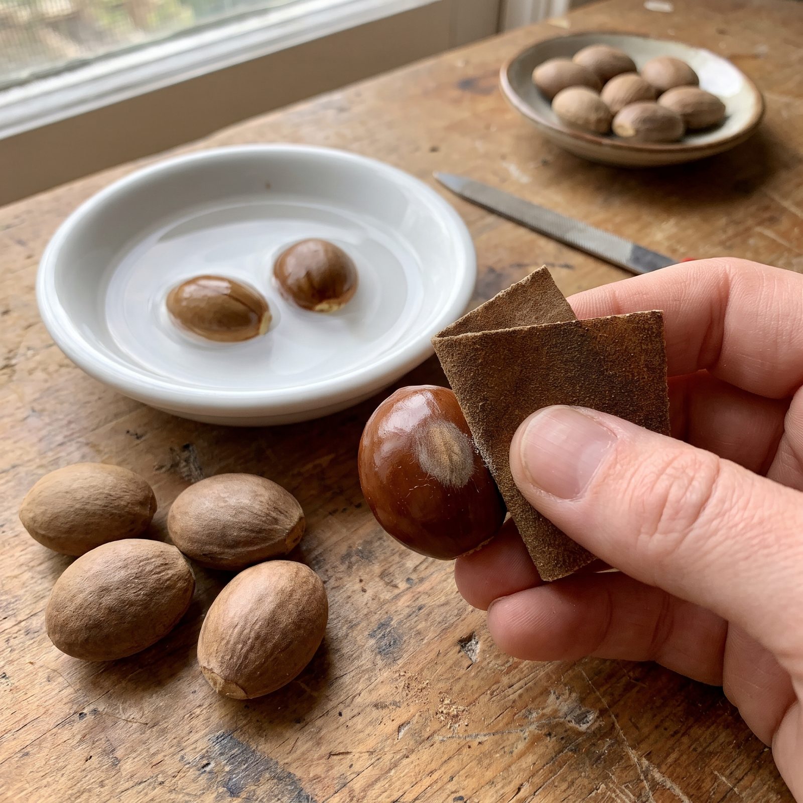 Nick or Scarify Hard-Coated Seeds Before You Soak Them