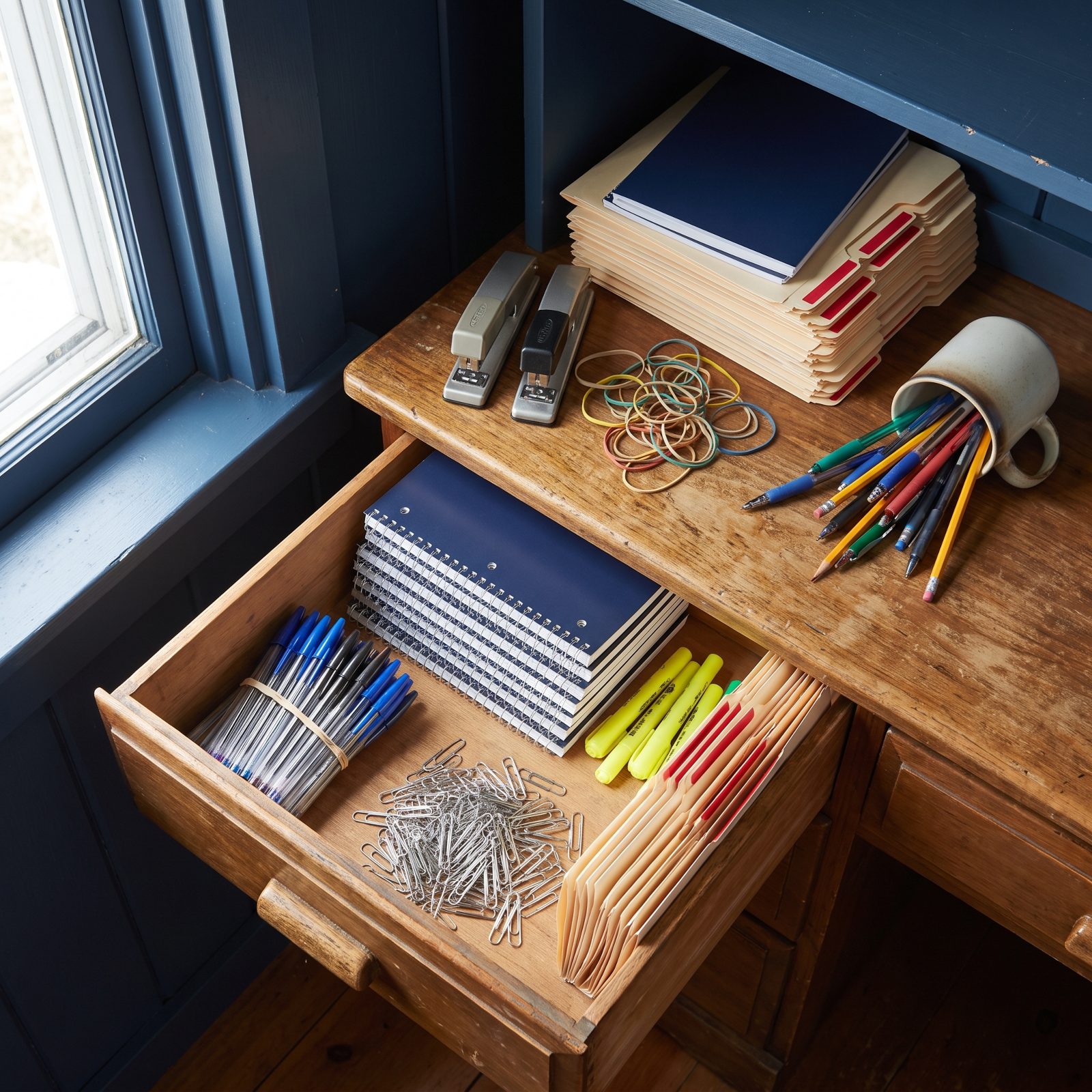 Office Supplies Stockpiled for an Office You Don't Run