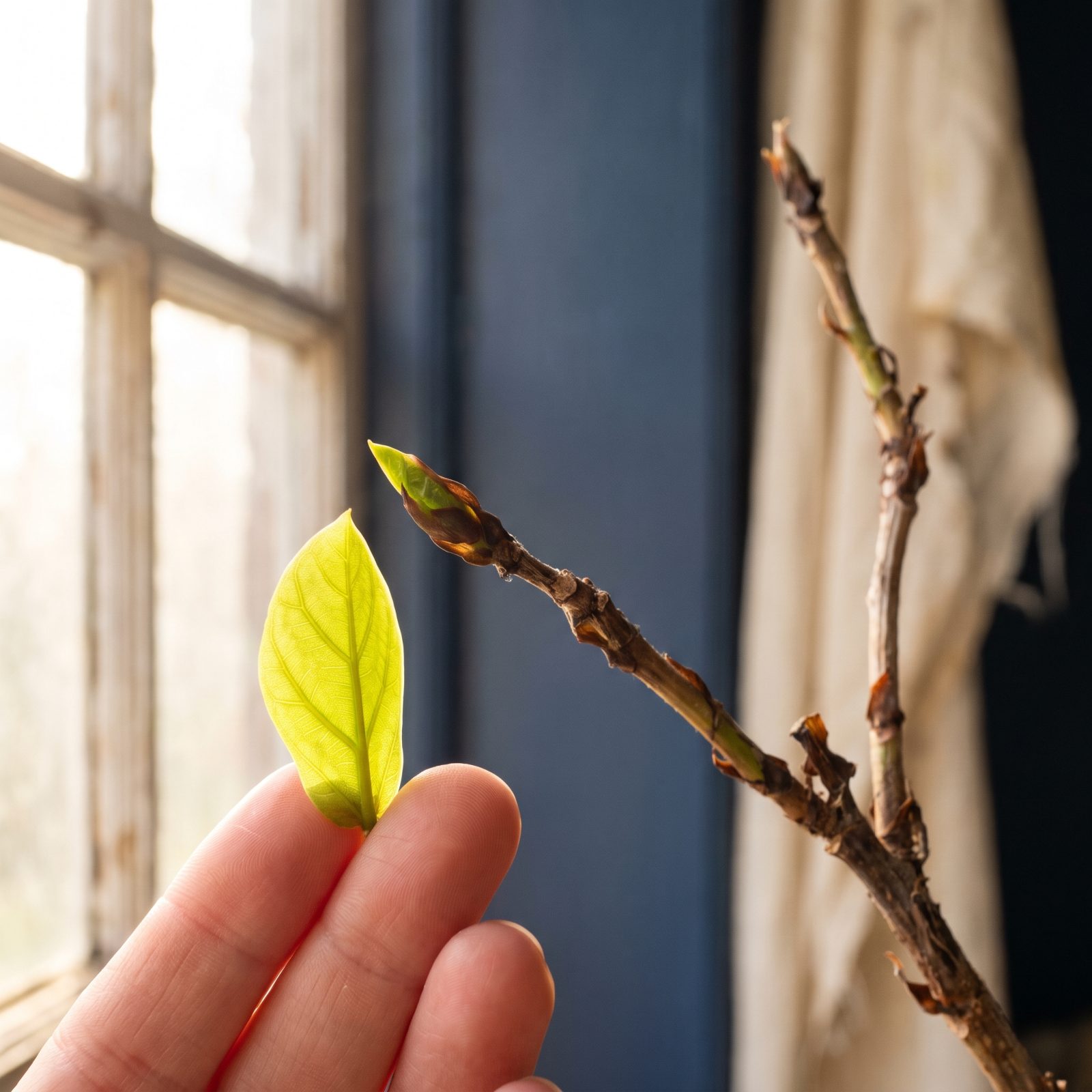 One Tiny New Leaf Buys the Plant Another Month