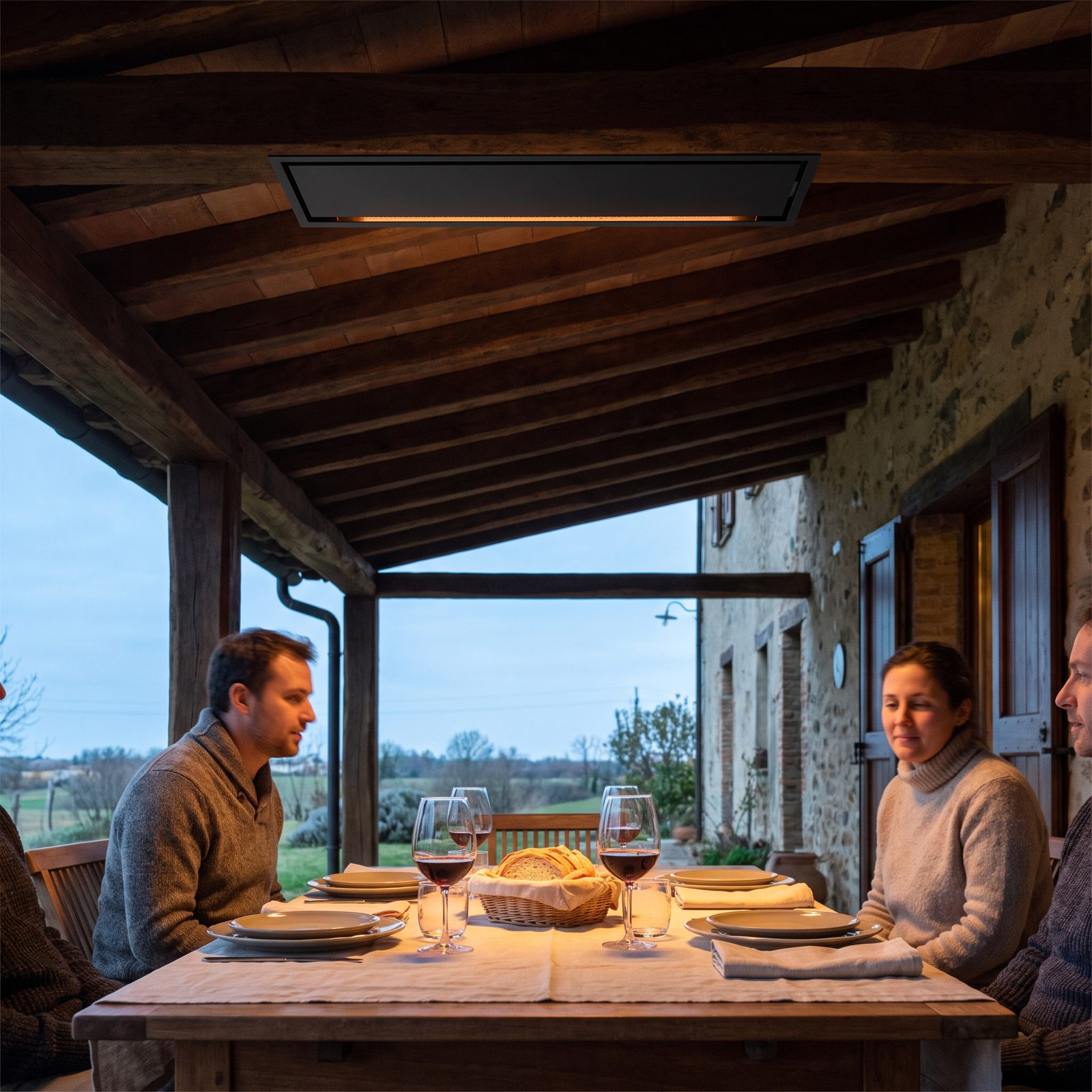 An Overhead Infrared Panel That Heats You, Not the Air