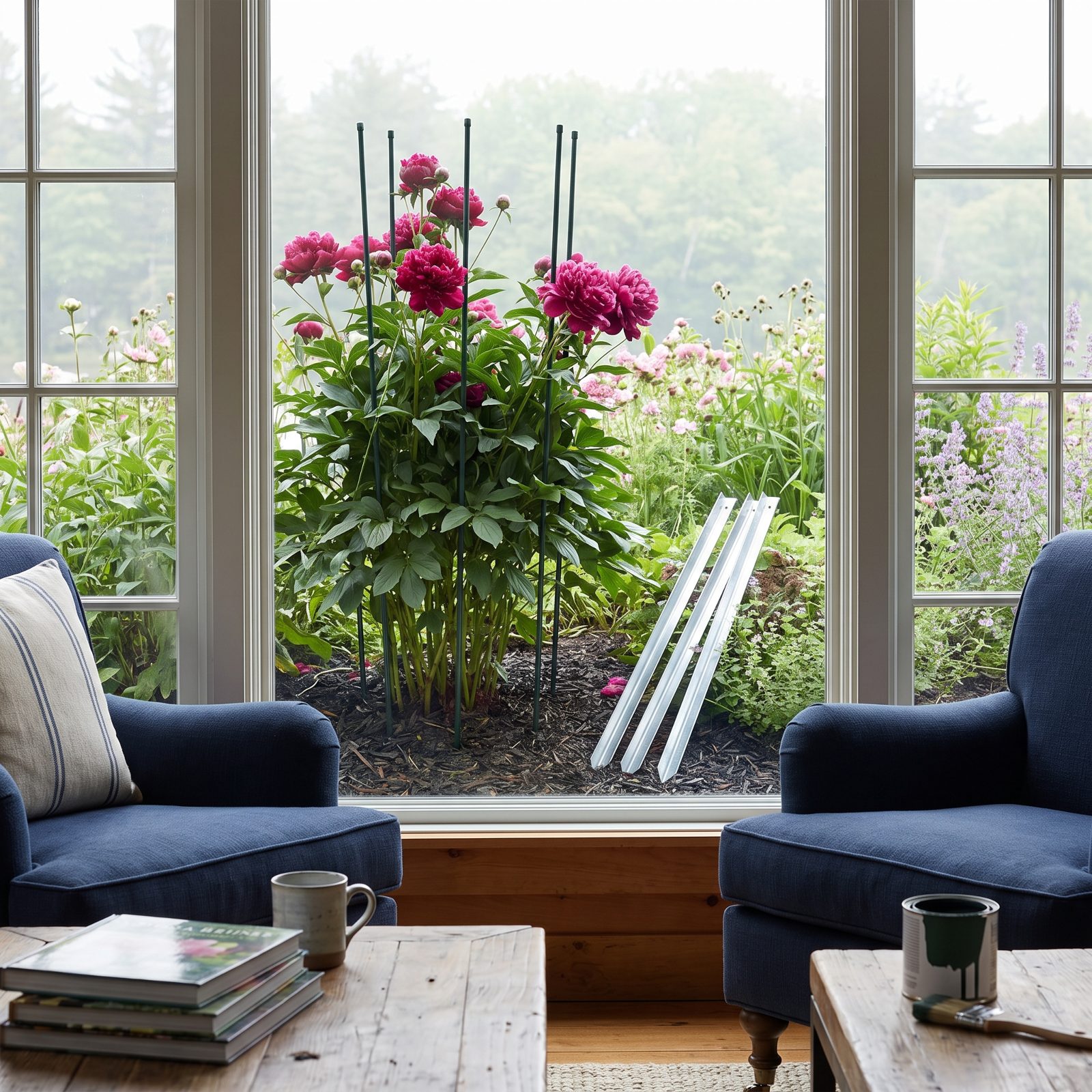Paint Your Plant Stakes a Dark Dull Color So They Vanish
